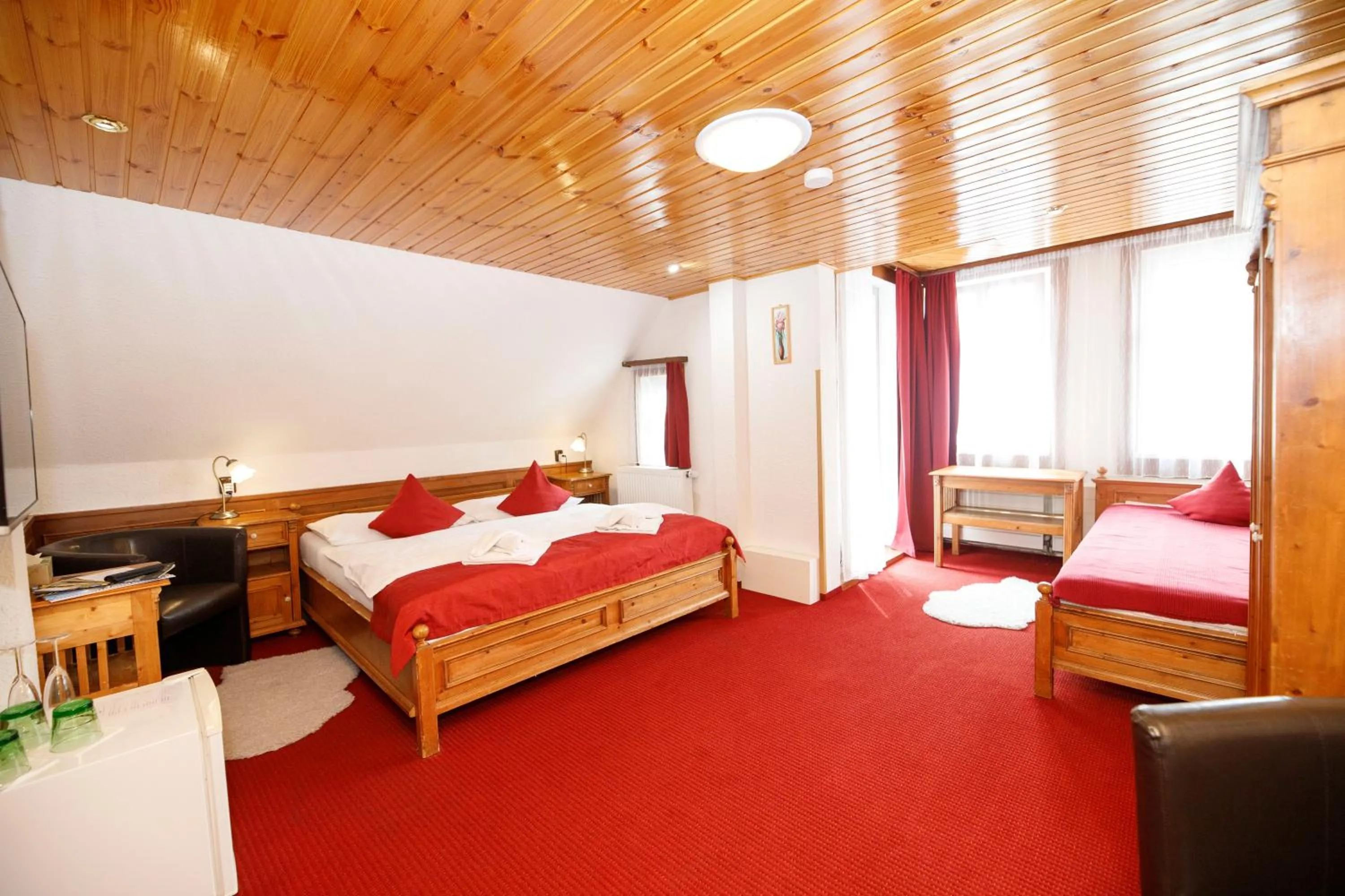 Bed in Hotel Jelinek