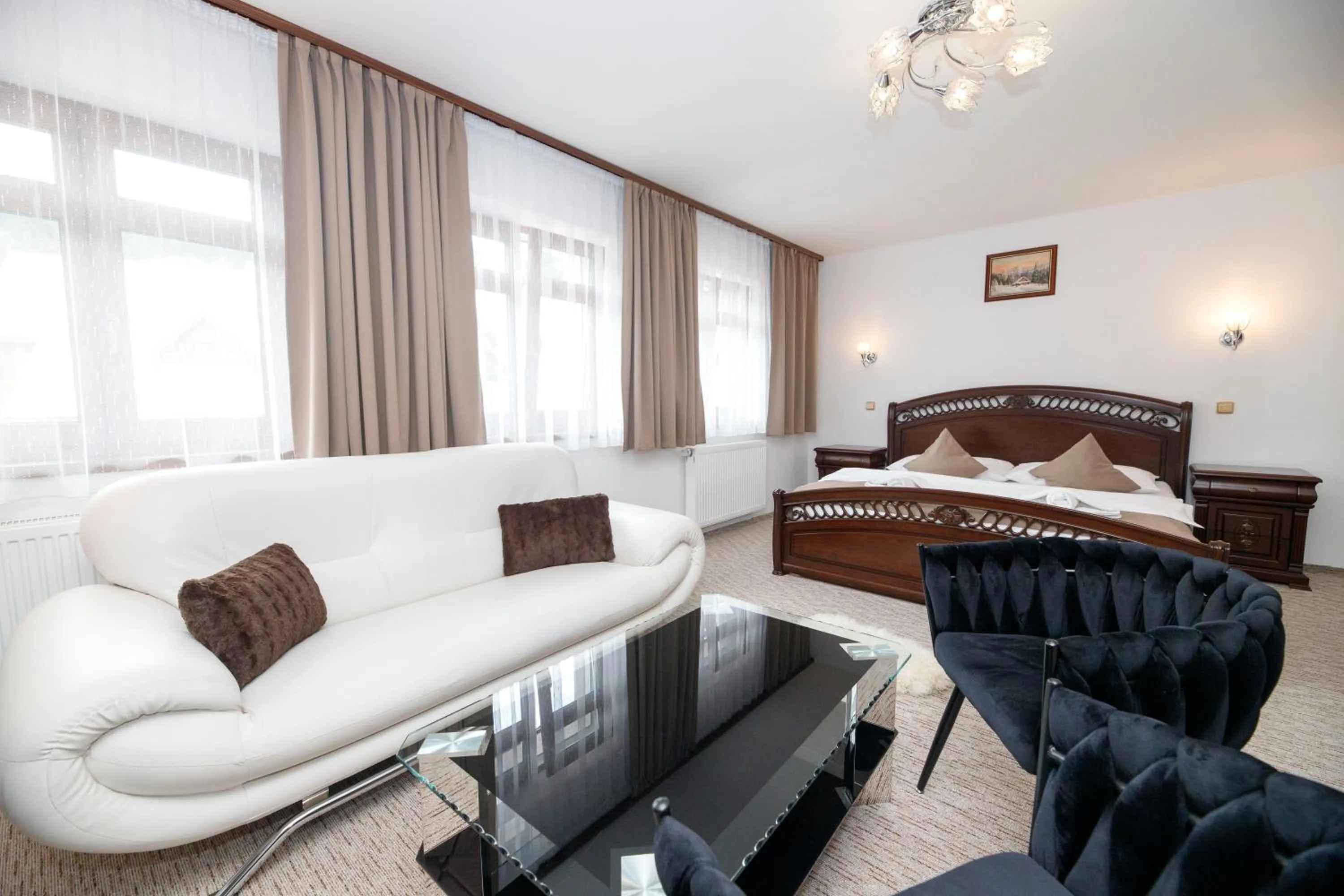 Bed in Hotel Jelinek