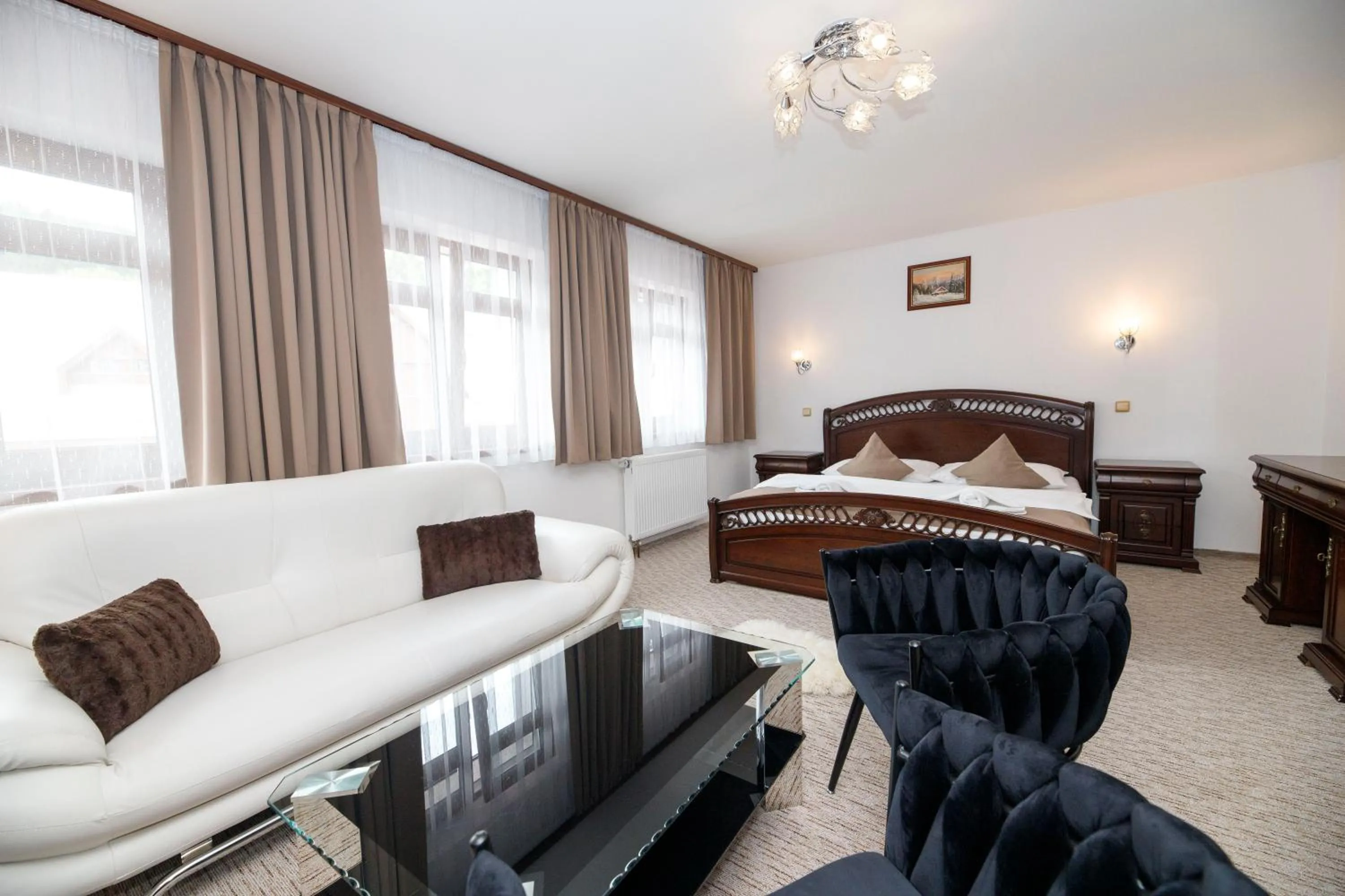 Bed in Hotel Jelinek