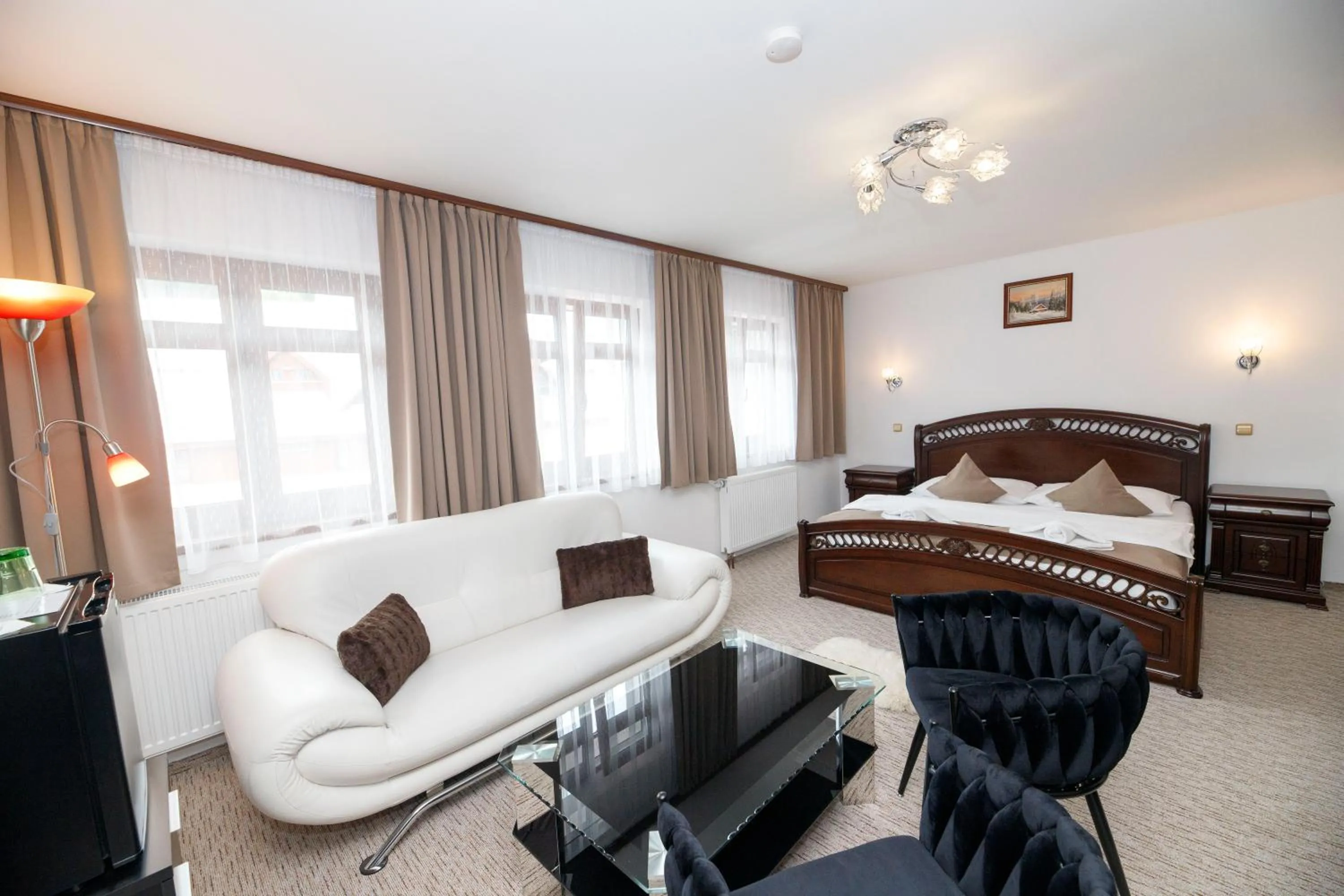 Bed in Hotel Jelinek