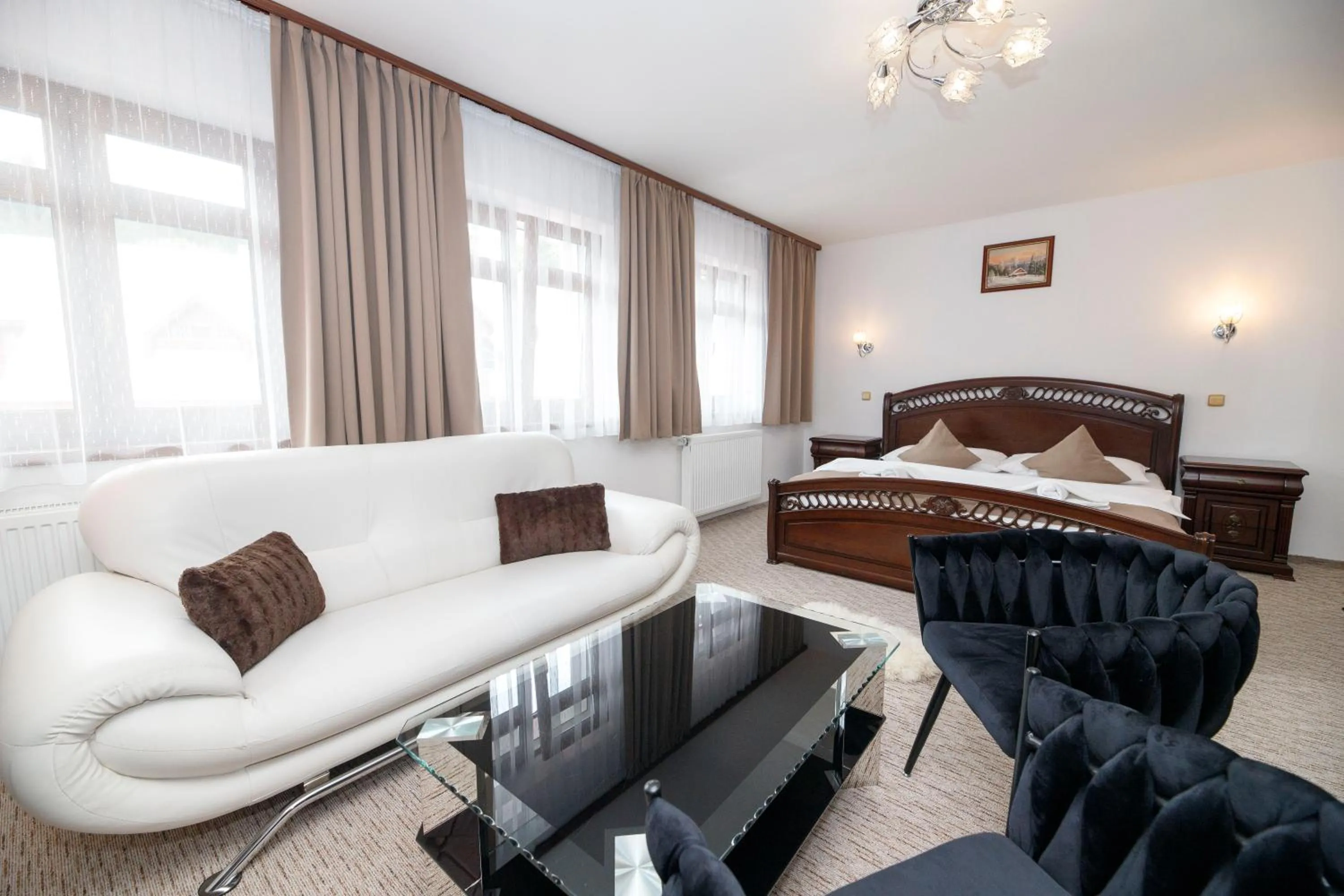 Bed in Hotel Jelinek