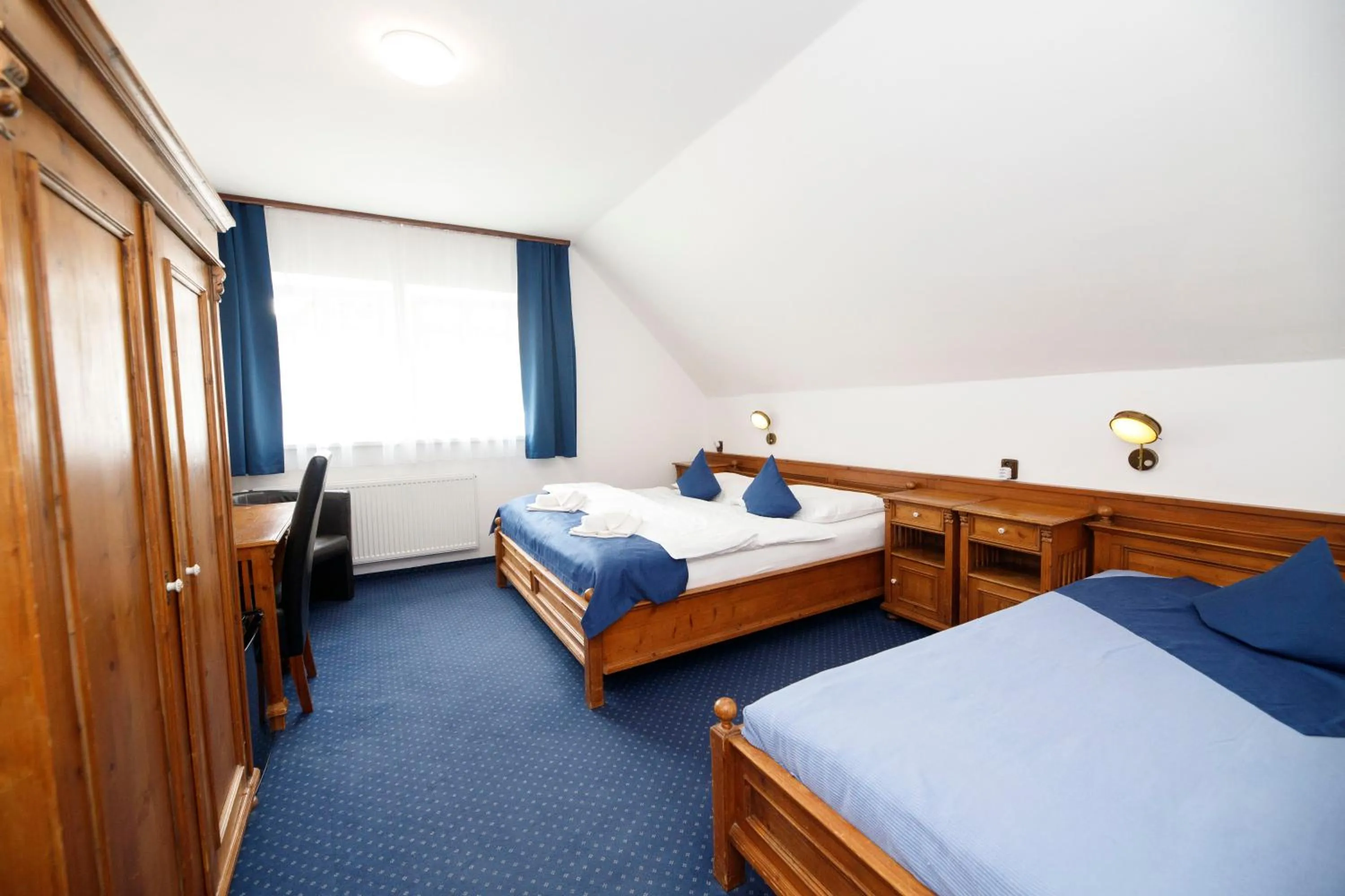 Bed in Hotel Jelinek