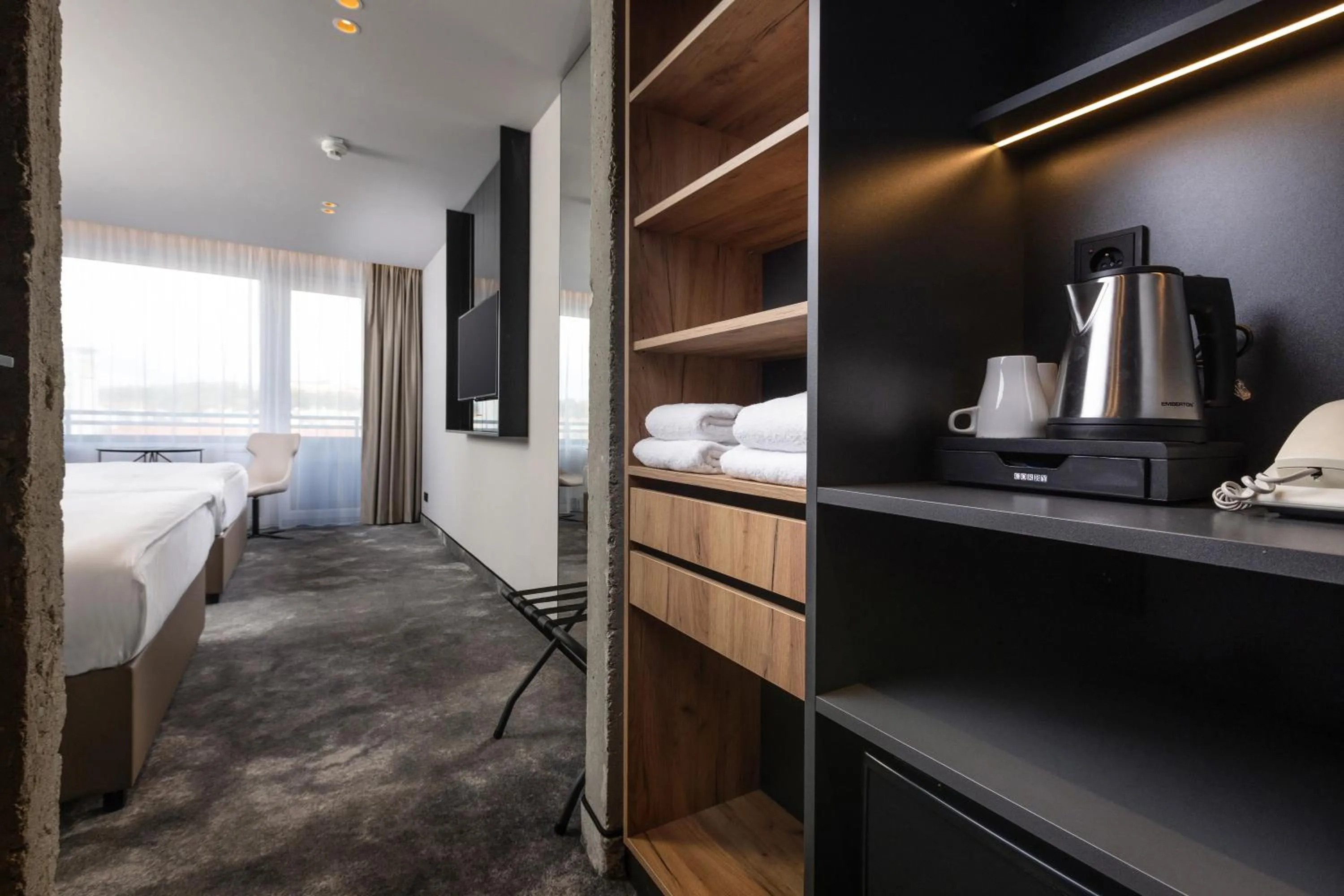 Coffee/tea facilities, Bed in OREA Congress Hotel Brno