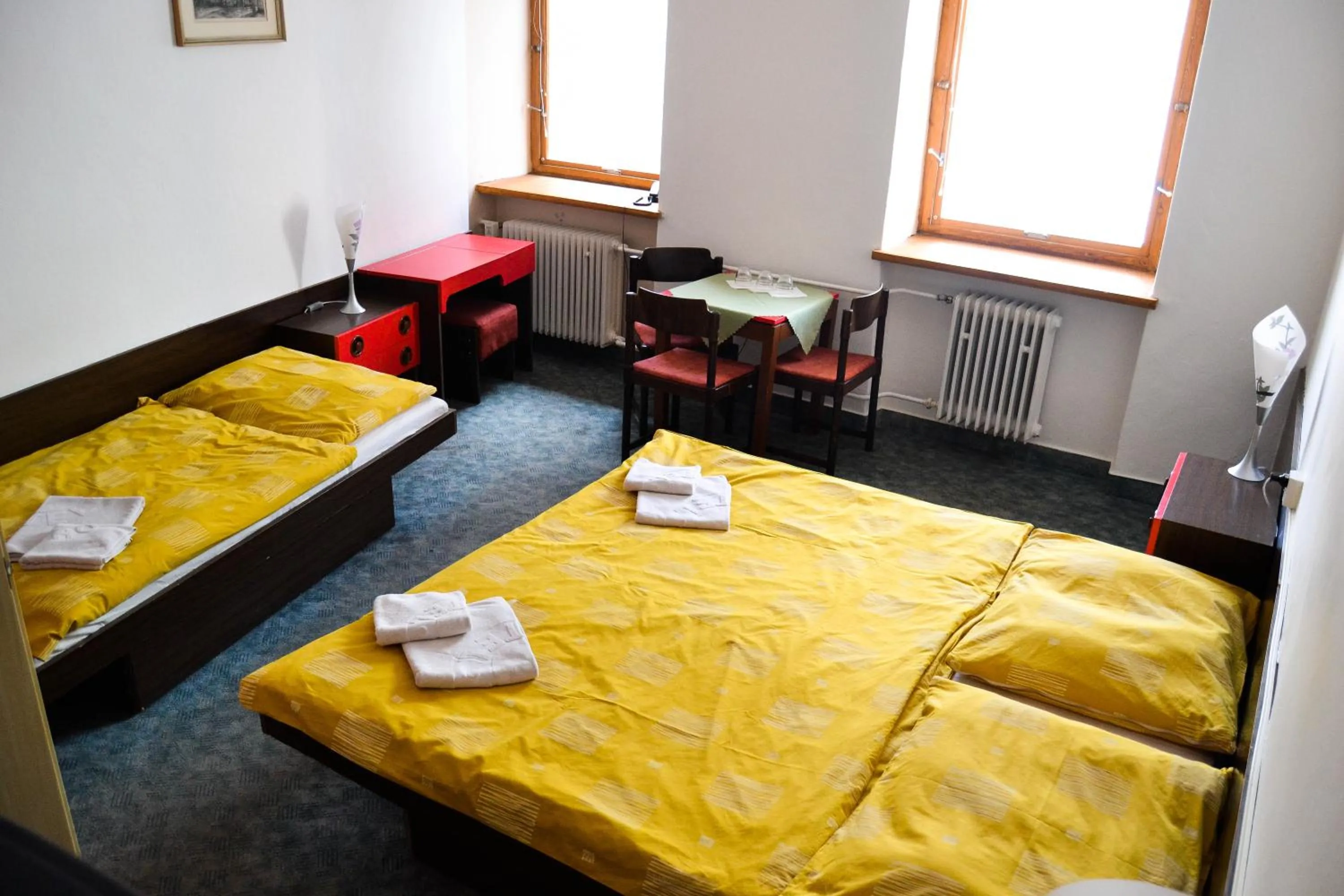 Bed in Hotel Krakonos