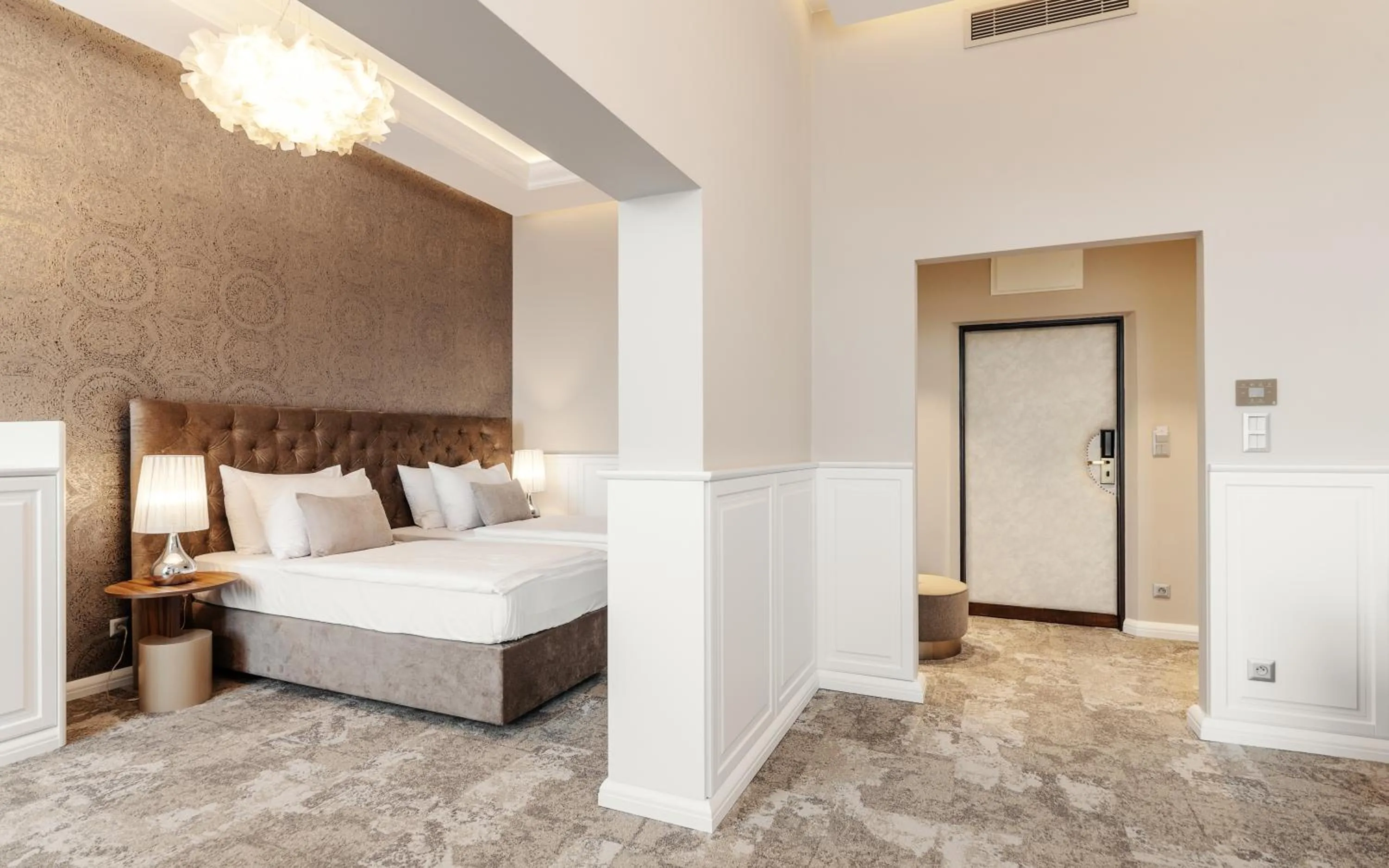 Bed in Grandhotel Brno