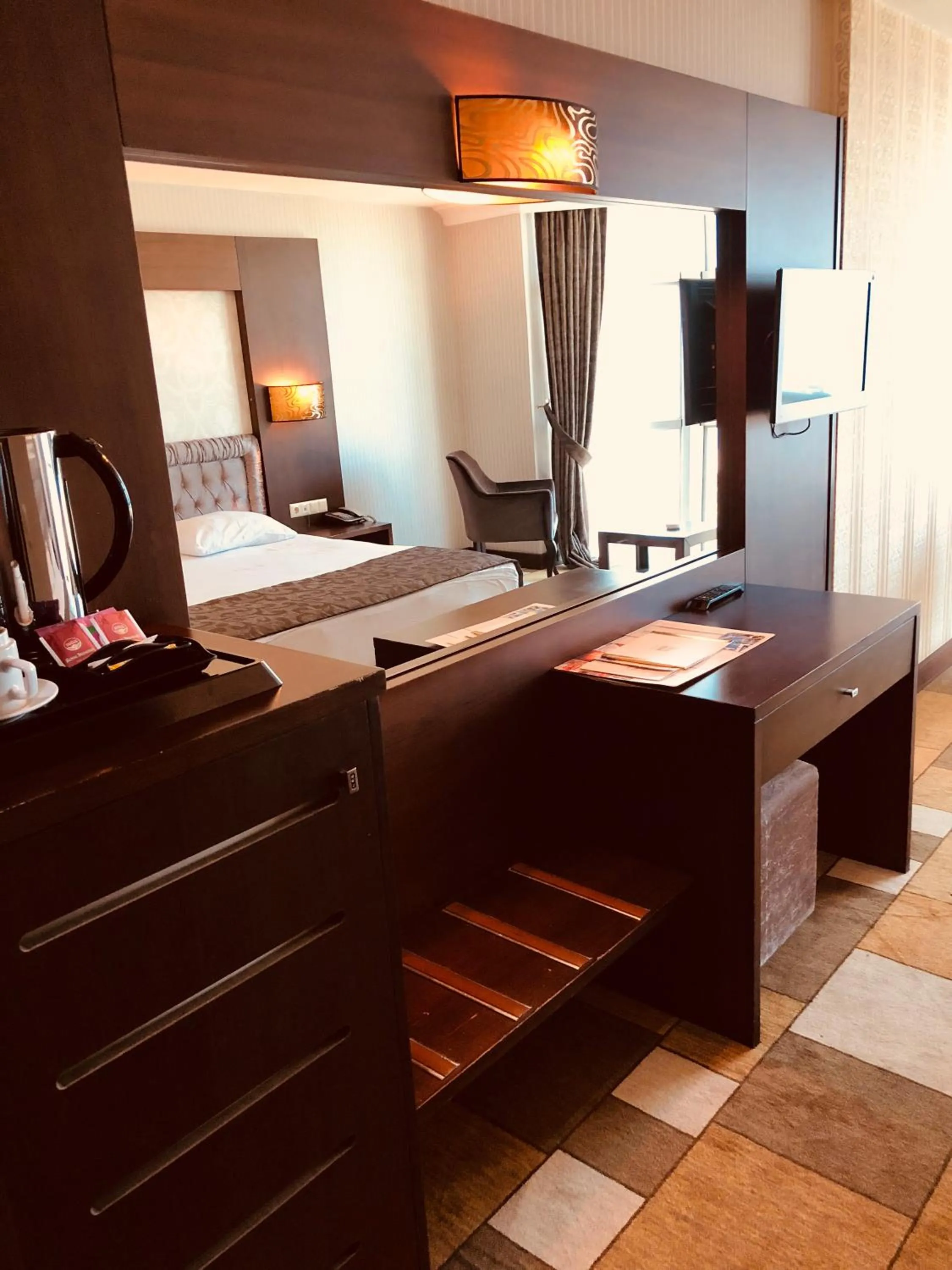 Bed in Grand Amisos Hotel