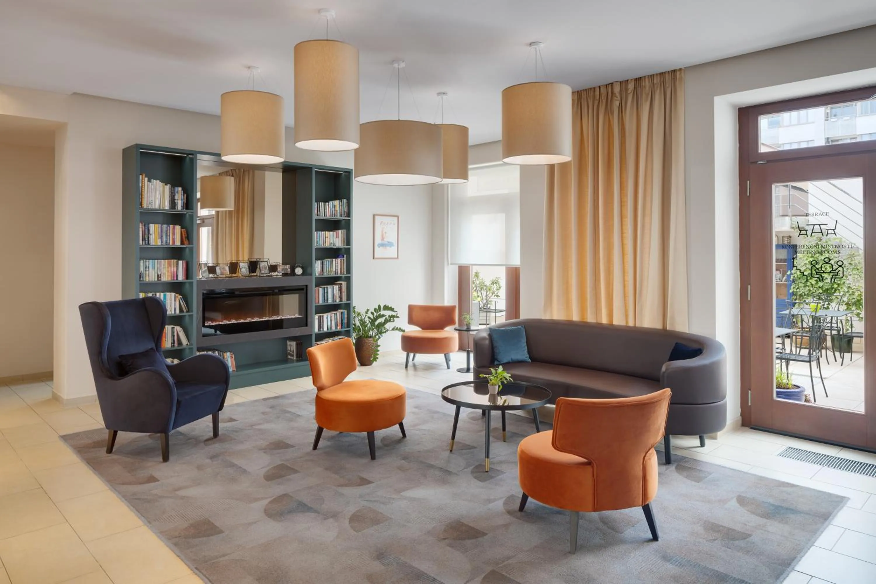 Lobby or reception in Hotel Carol