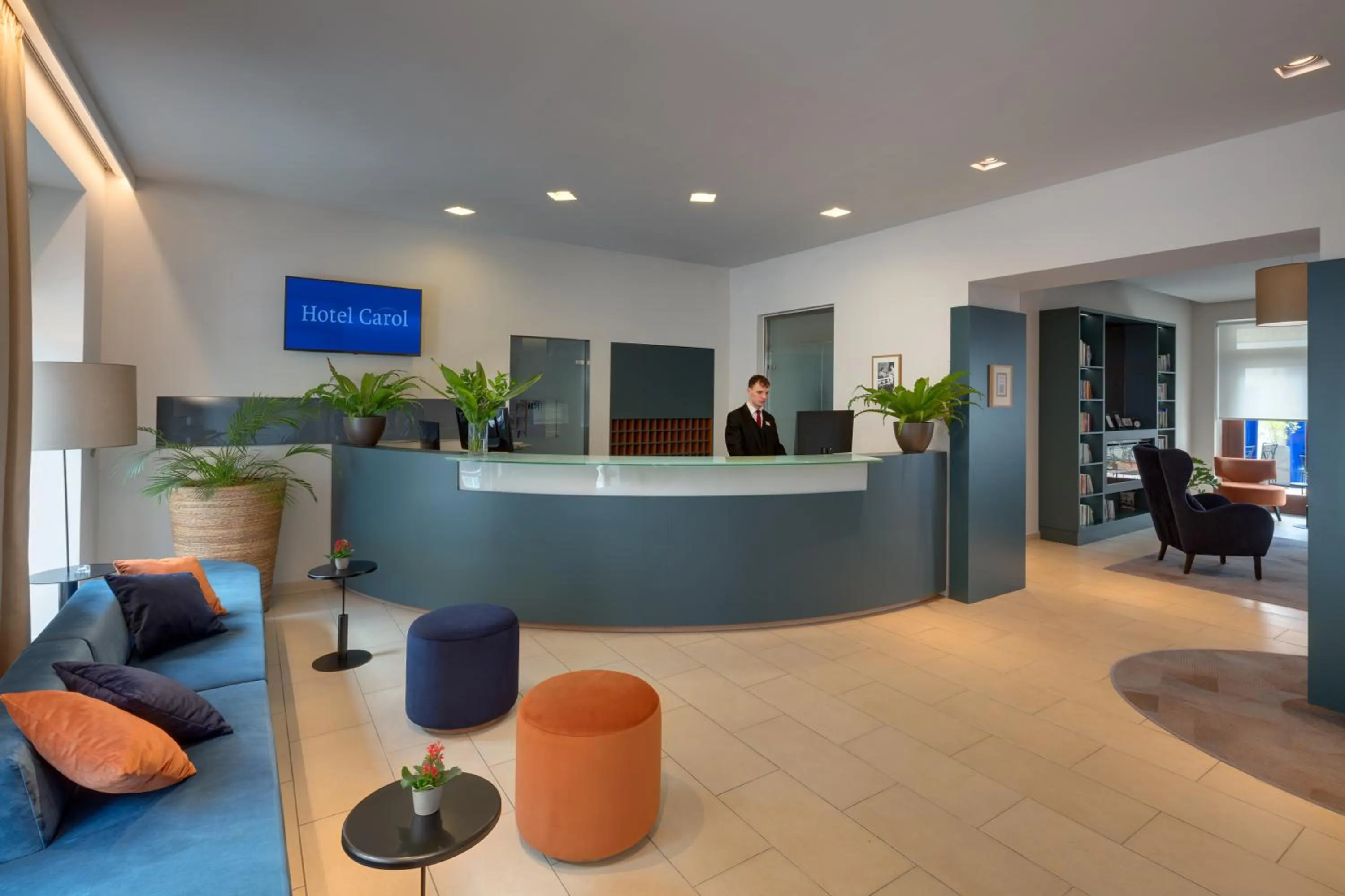 Lobby or reception in Hotel Carol