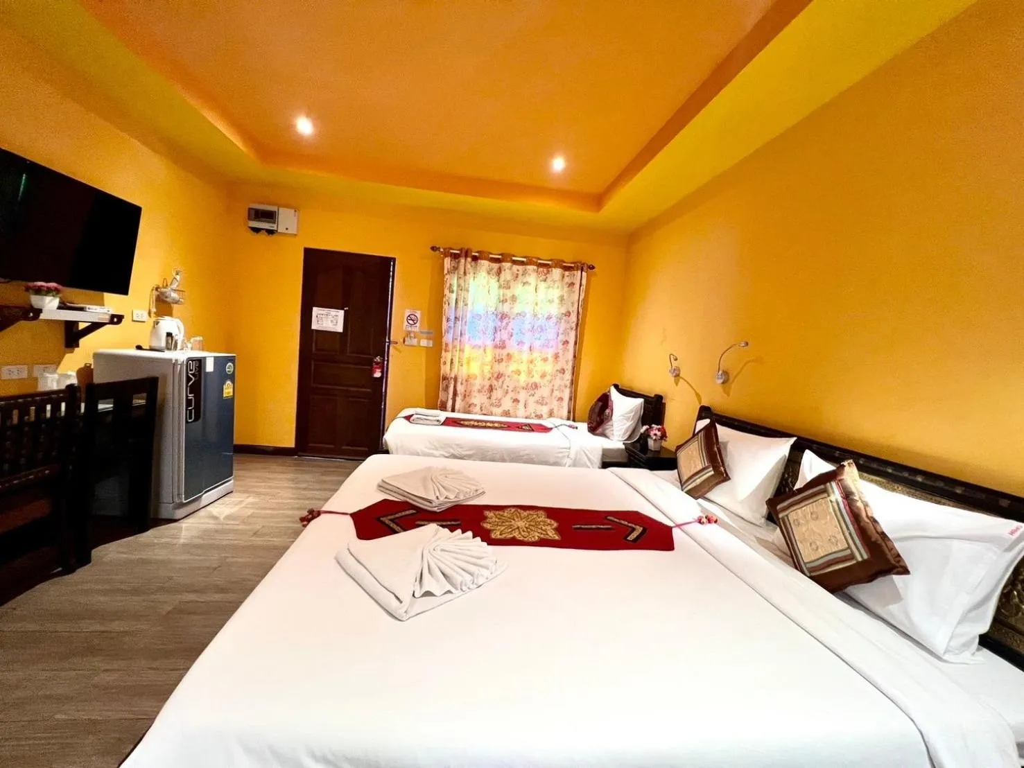 Bed in Changpuak Boutique House