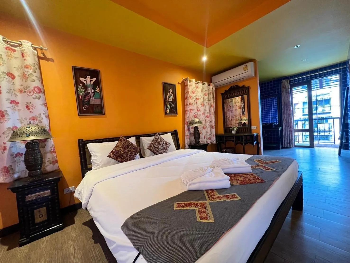 Bed in Changpuak Boutique House