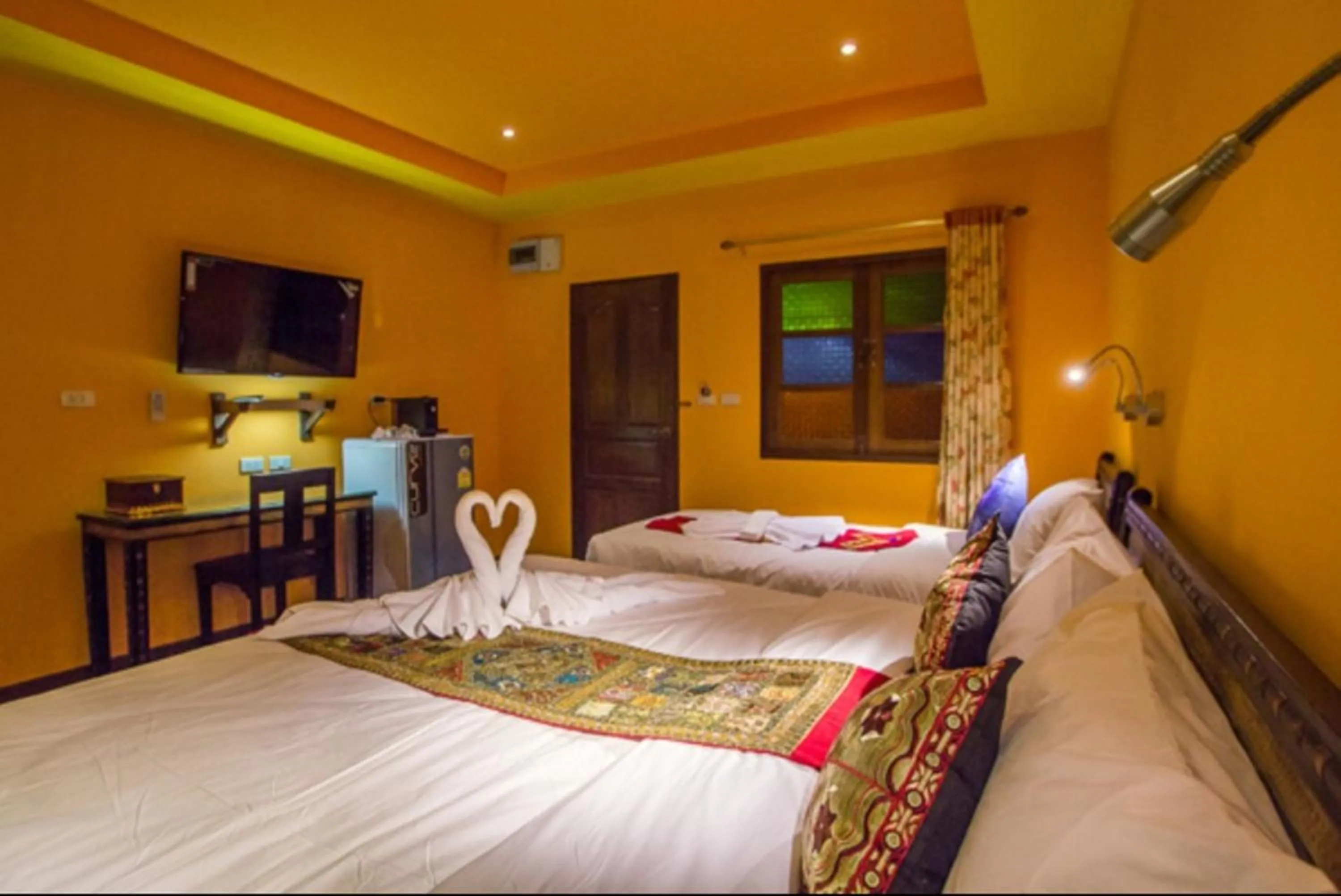 Bed in Changpuak Boutique House