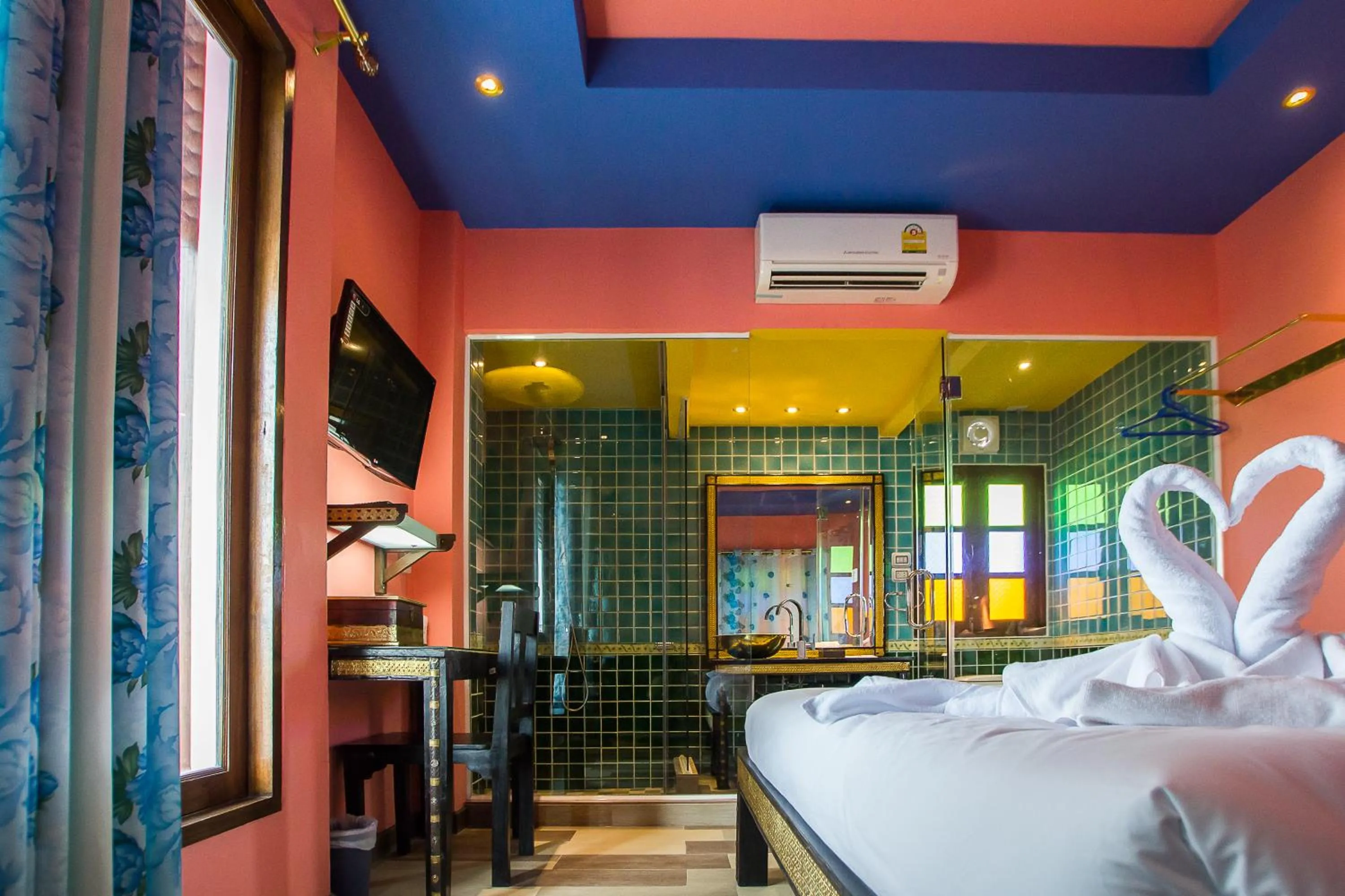 Bed in Changpuak Boutique House