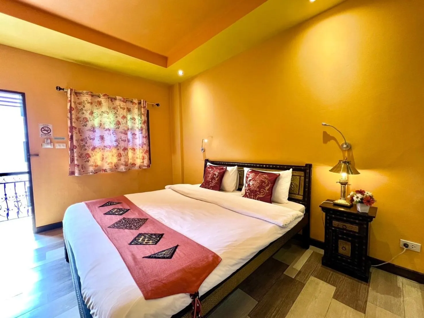 Bed in Changpuak Boutique House