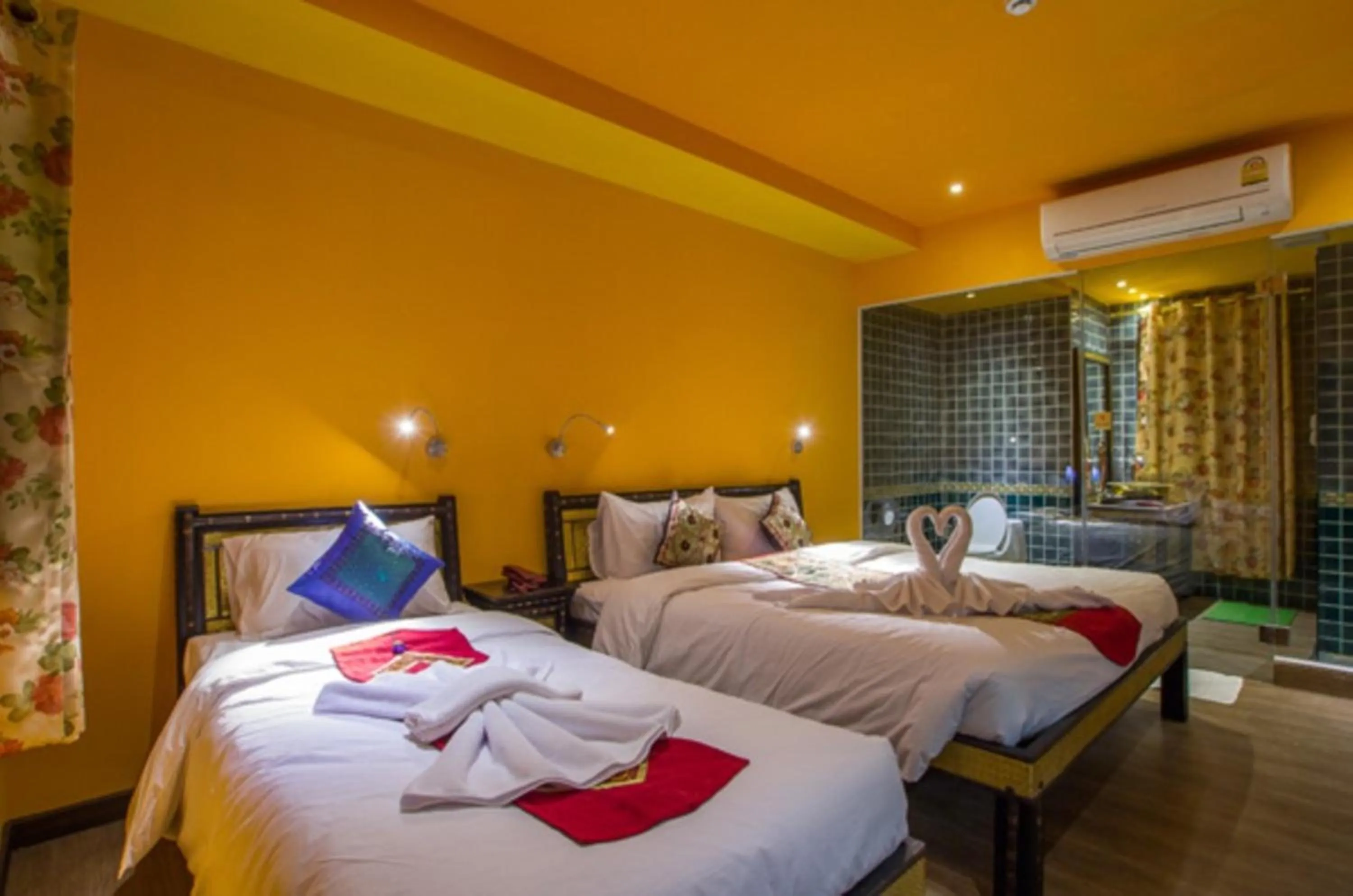 Bed in Changpuak Boutique House