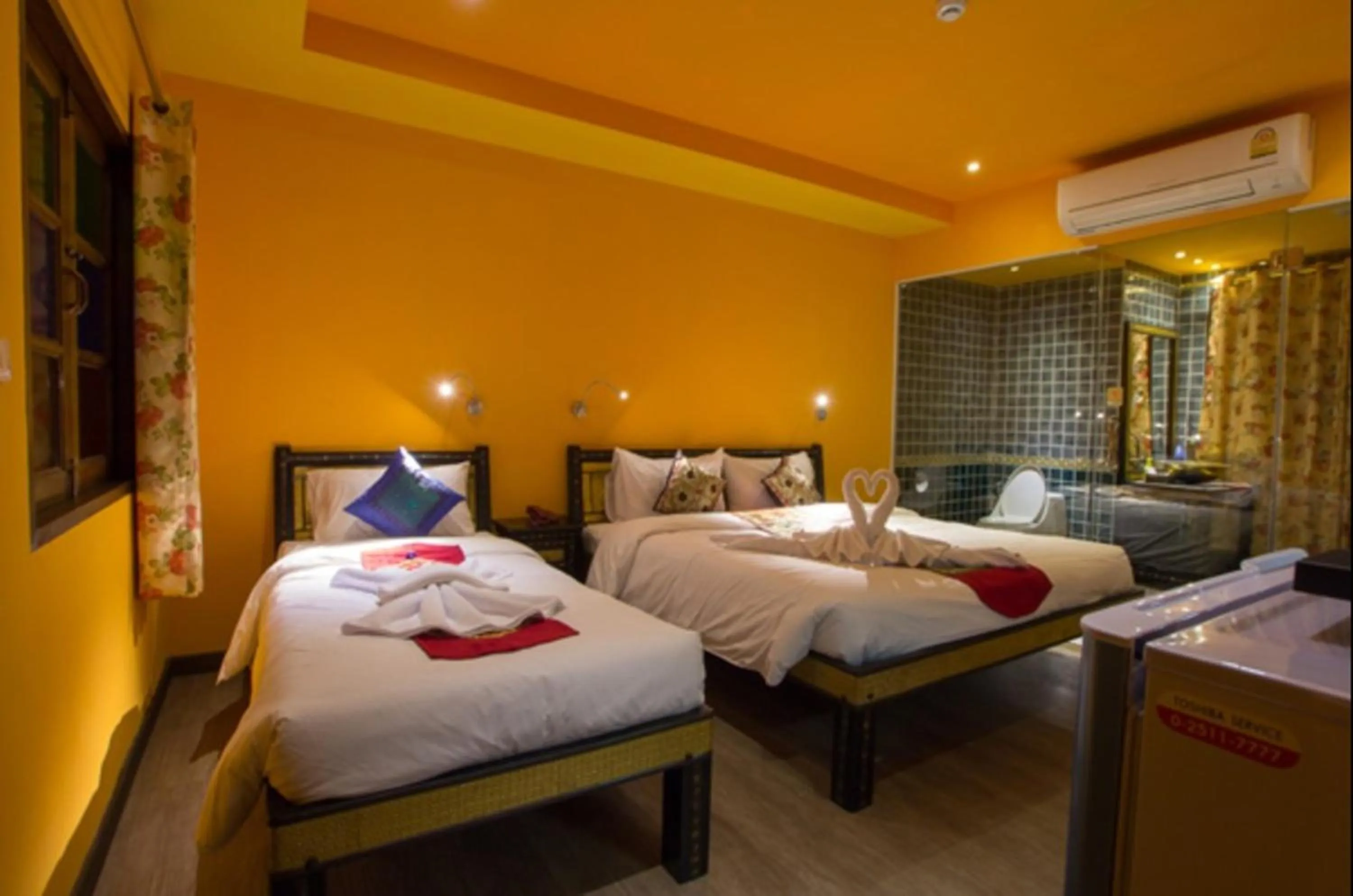 Bed in Changpuak Boutique House