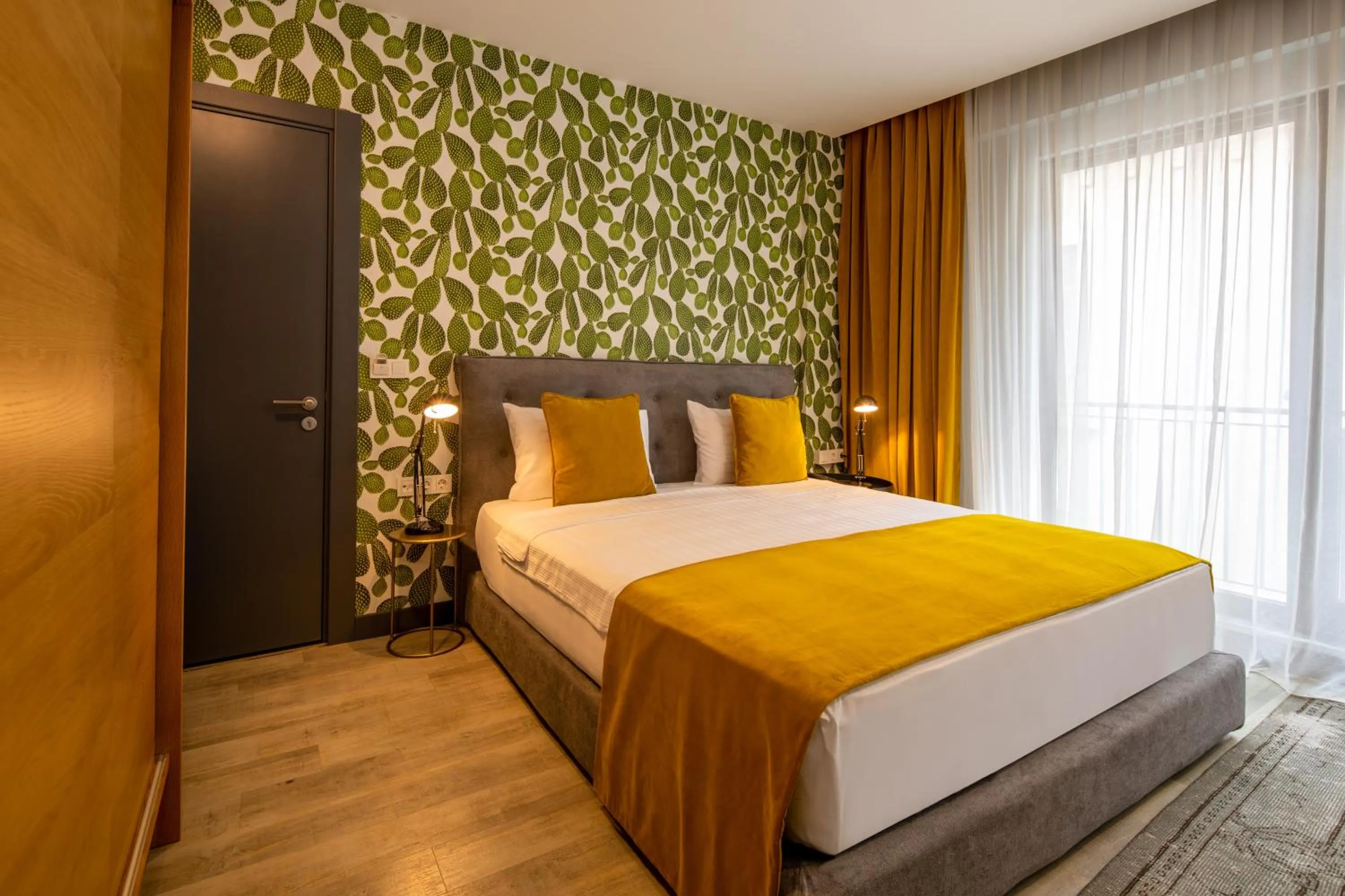 Bed in Green Parrot Hotel Istanbul