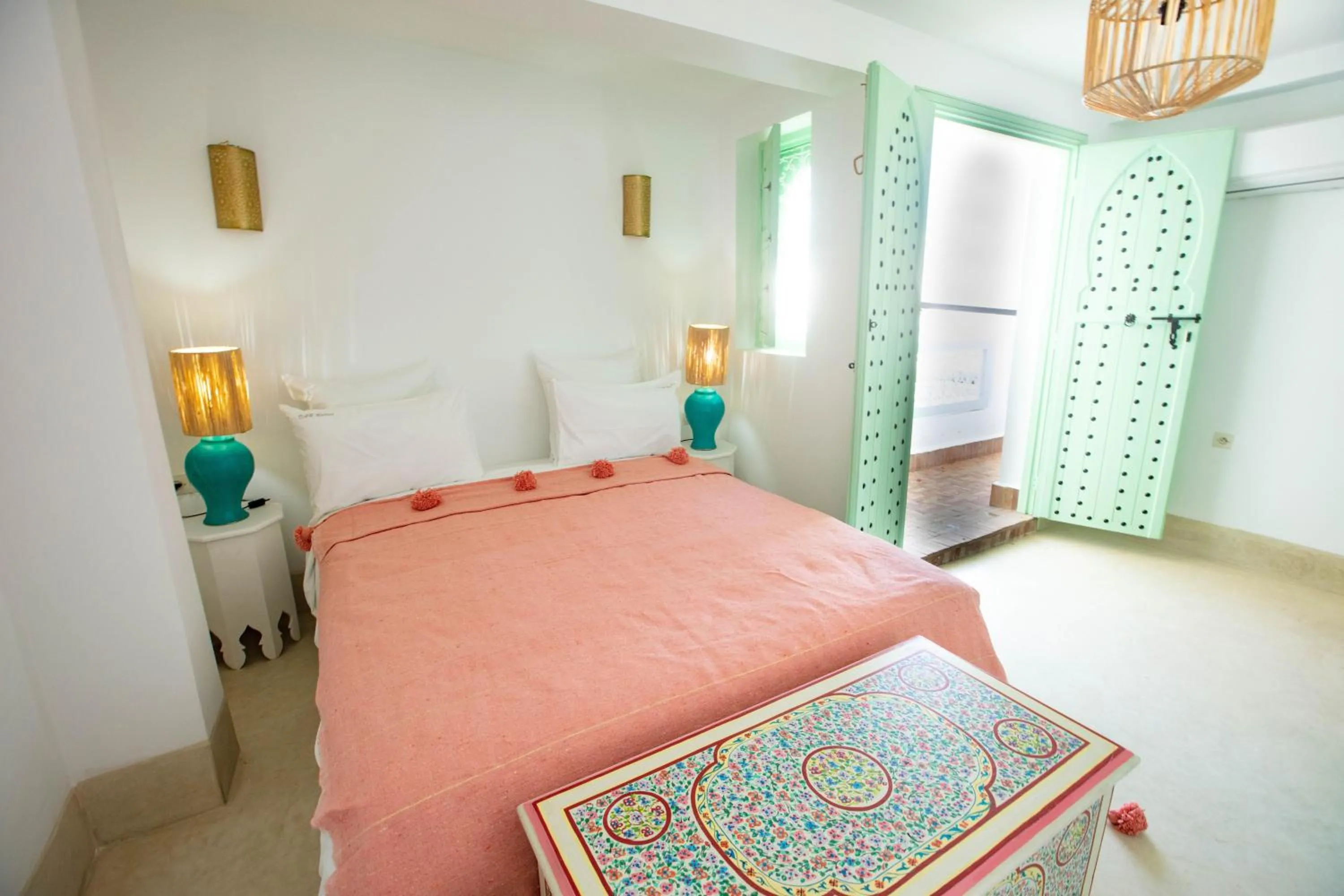 Bed in Riad Dar Rabiaa