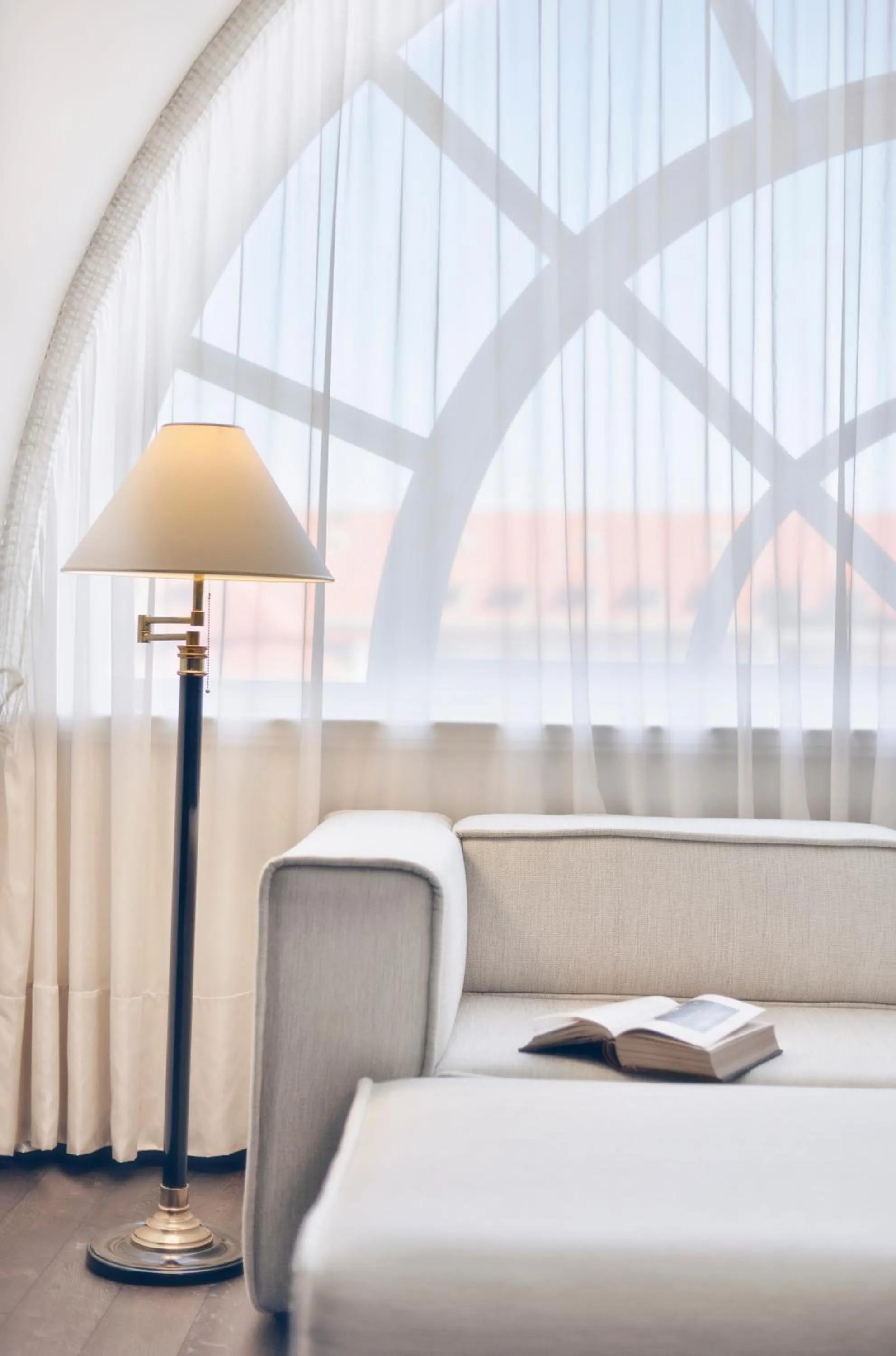 Decorative detail, Bed in Hotel Savoy Prague