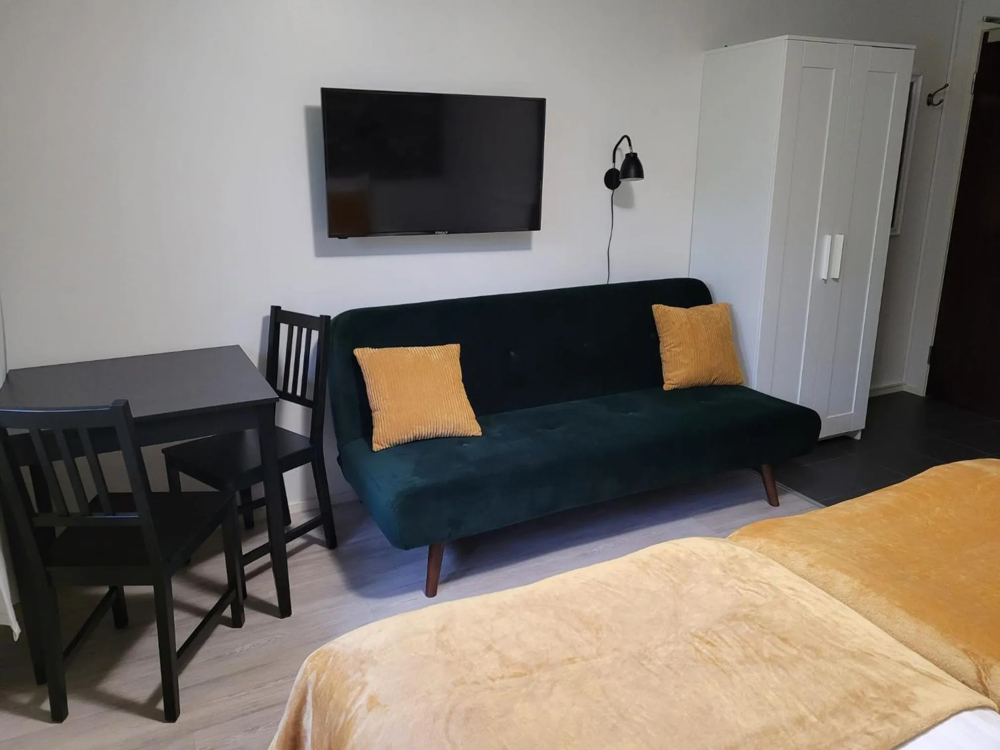 Photo of the whole room, Bed in Hotelli Salpakangas