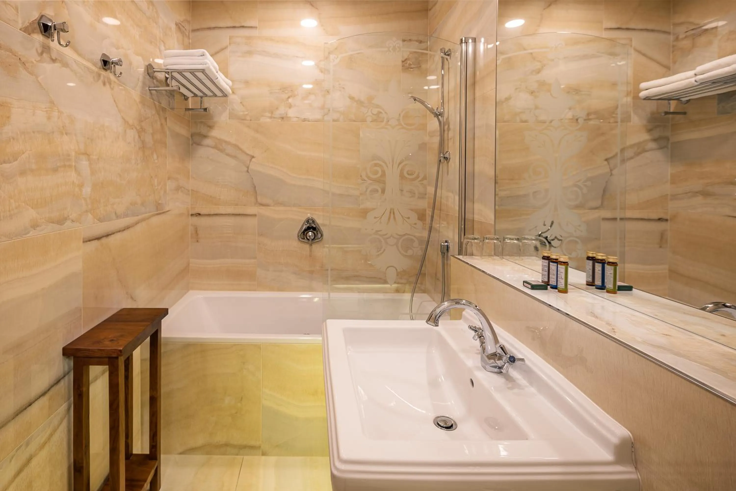 Shower in Iron Gate Hotel & Suites Prague by BHG