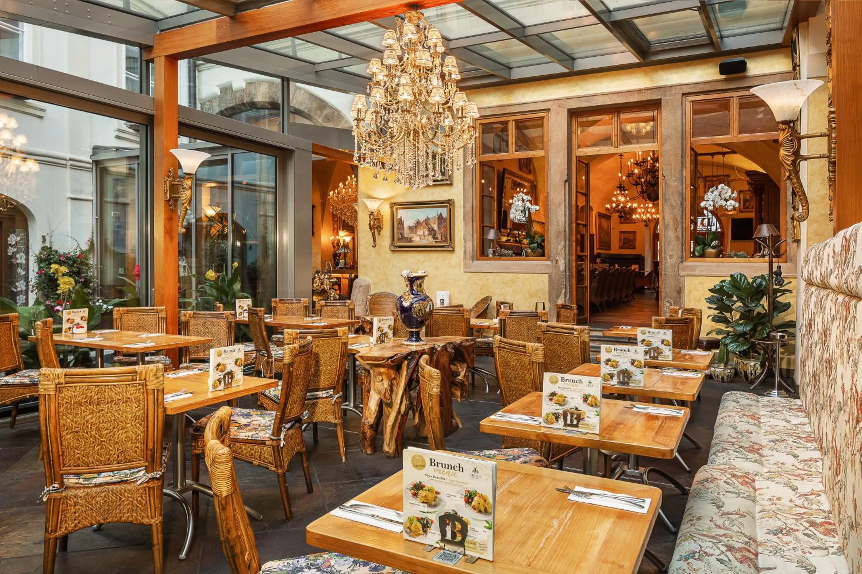 Patio in Iron Gate Hotel & Suites Prague by BHG