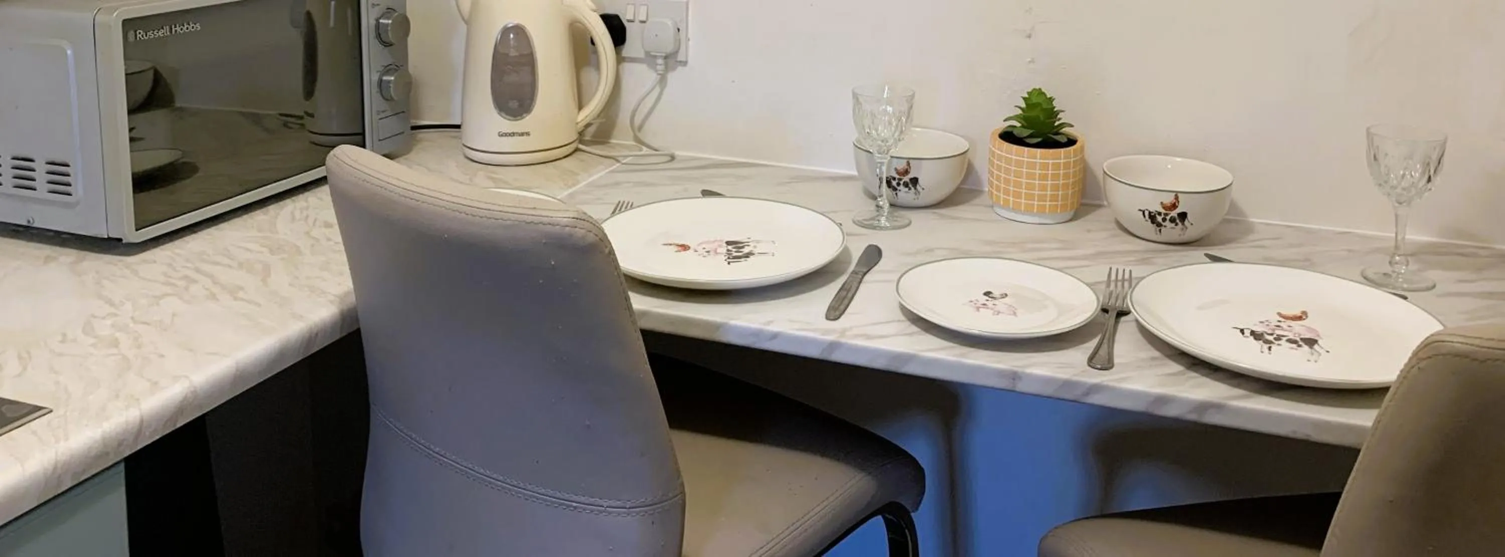 Coffee/tea facilities in Farmhouse studio near Shrewsbury