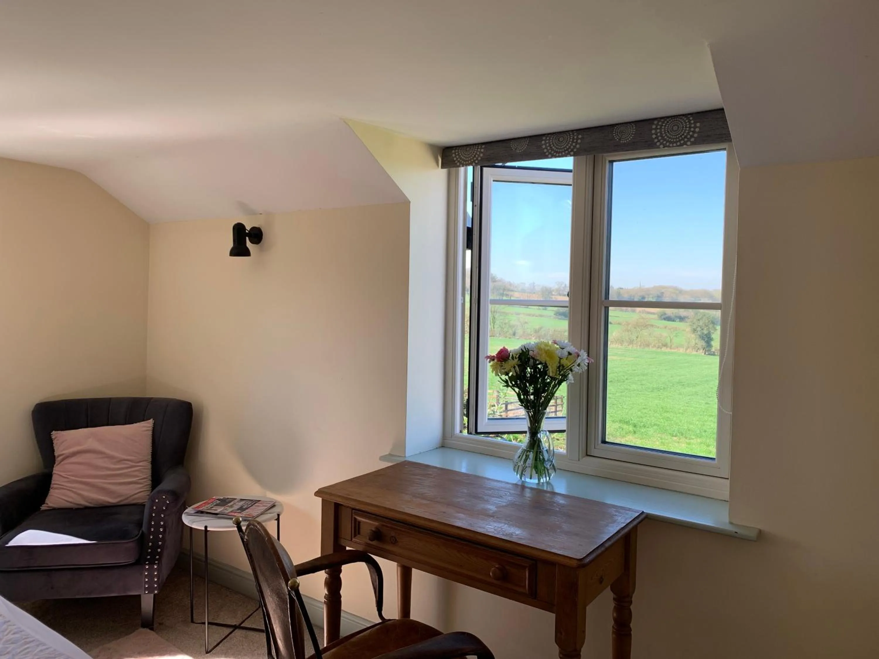 View (from property/room) in Farmhouse studio near Shrewsbury