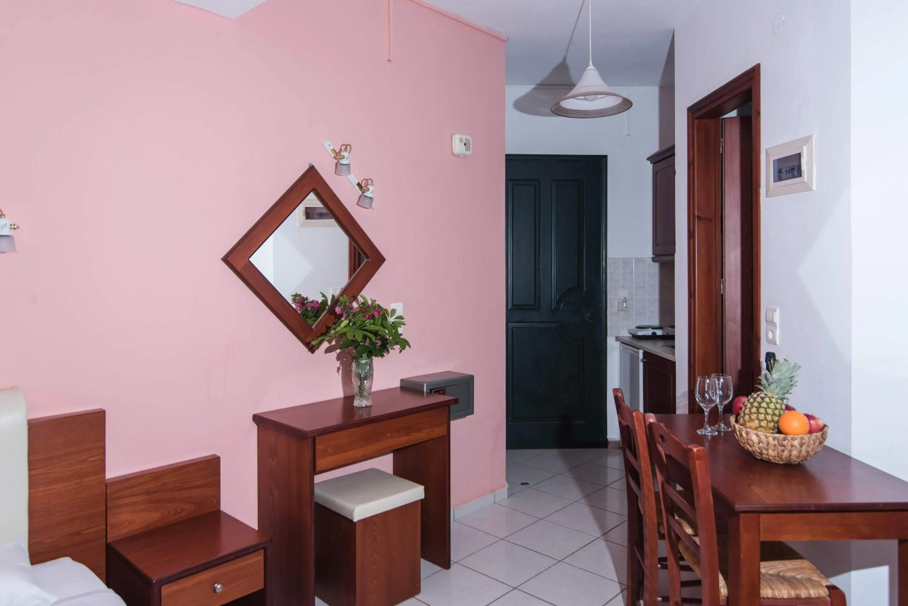 Seating area in Ariadni Palace Apartments