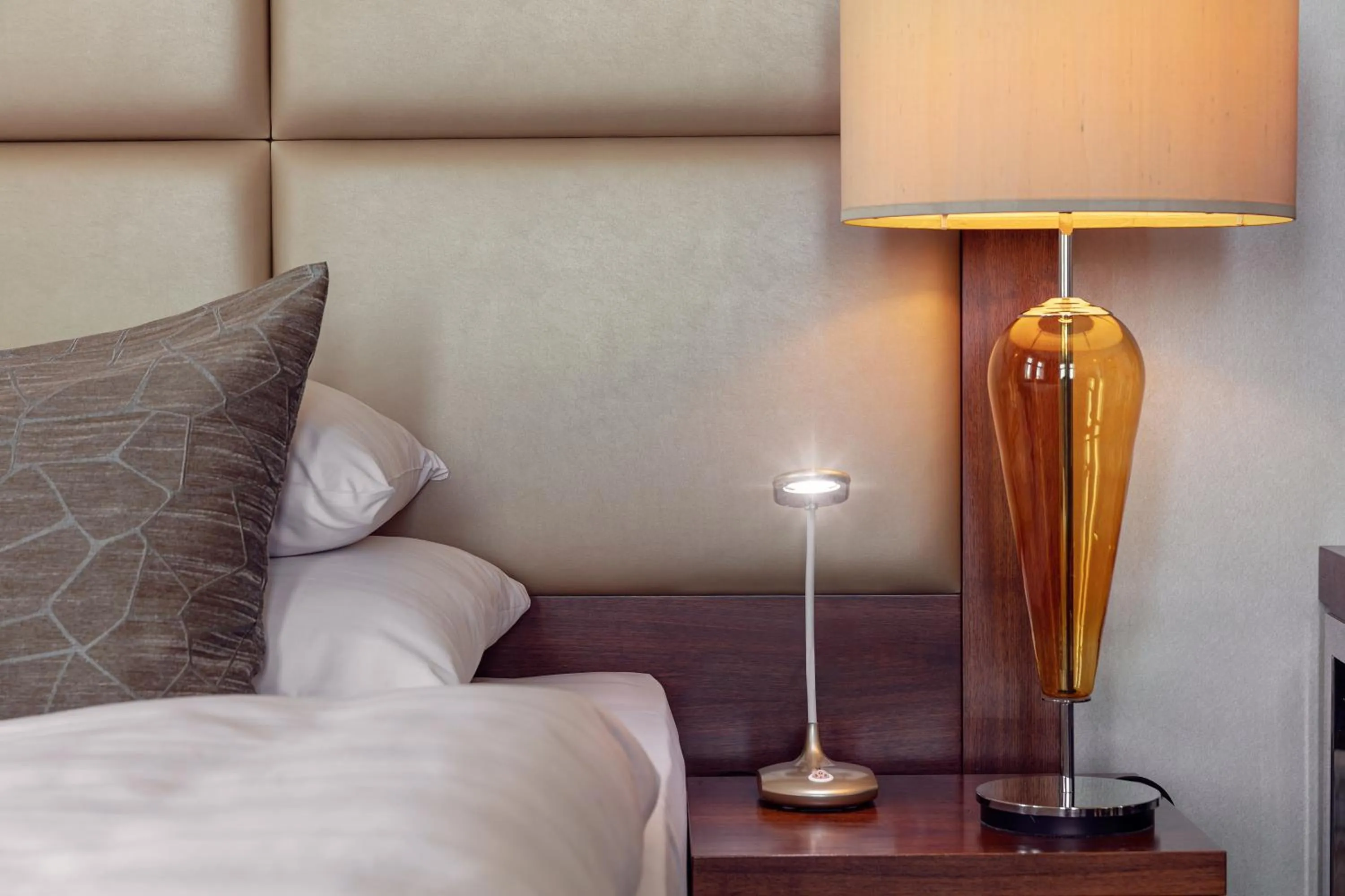 Bed in Kosher Hotel King David Prague