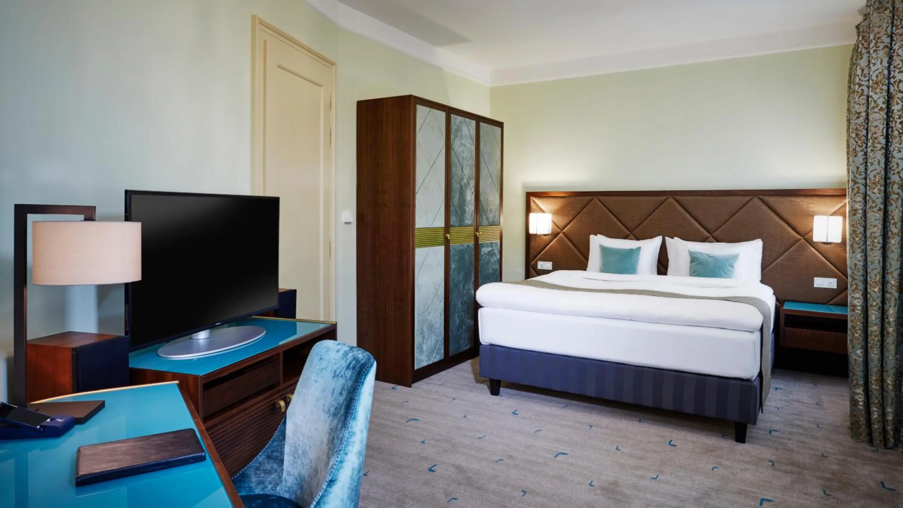 Bed in Aria Hotel Prague