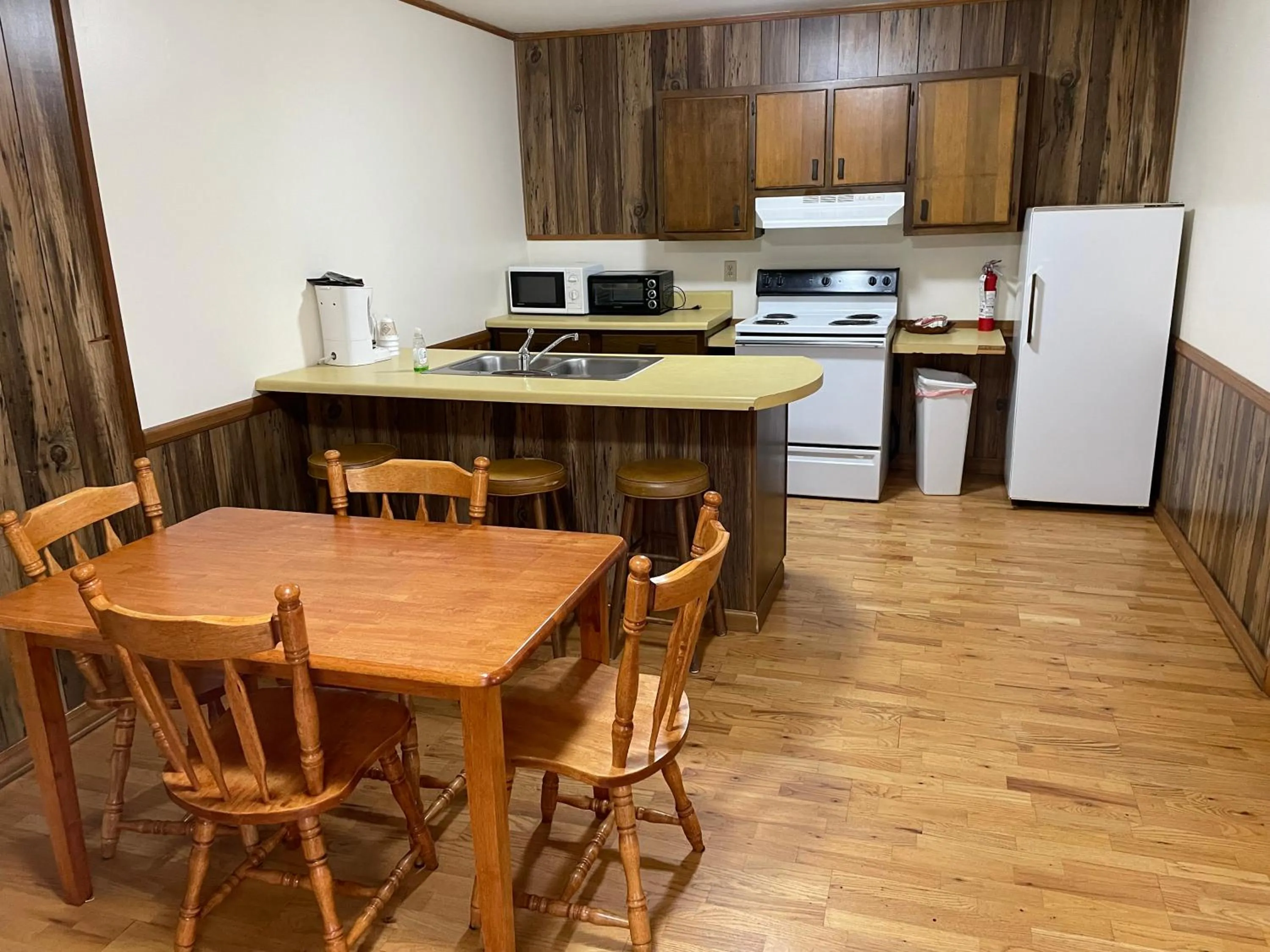 Kitchen or kitchenette in PINE VALLEY MOTEL