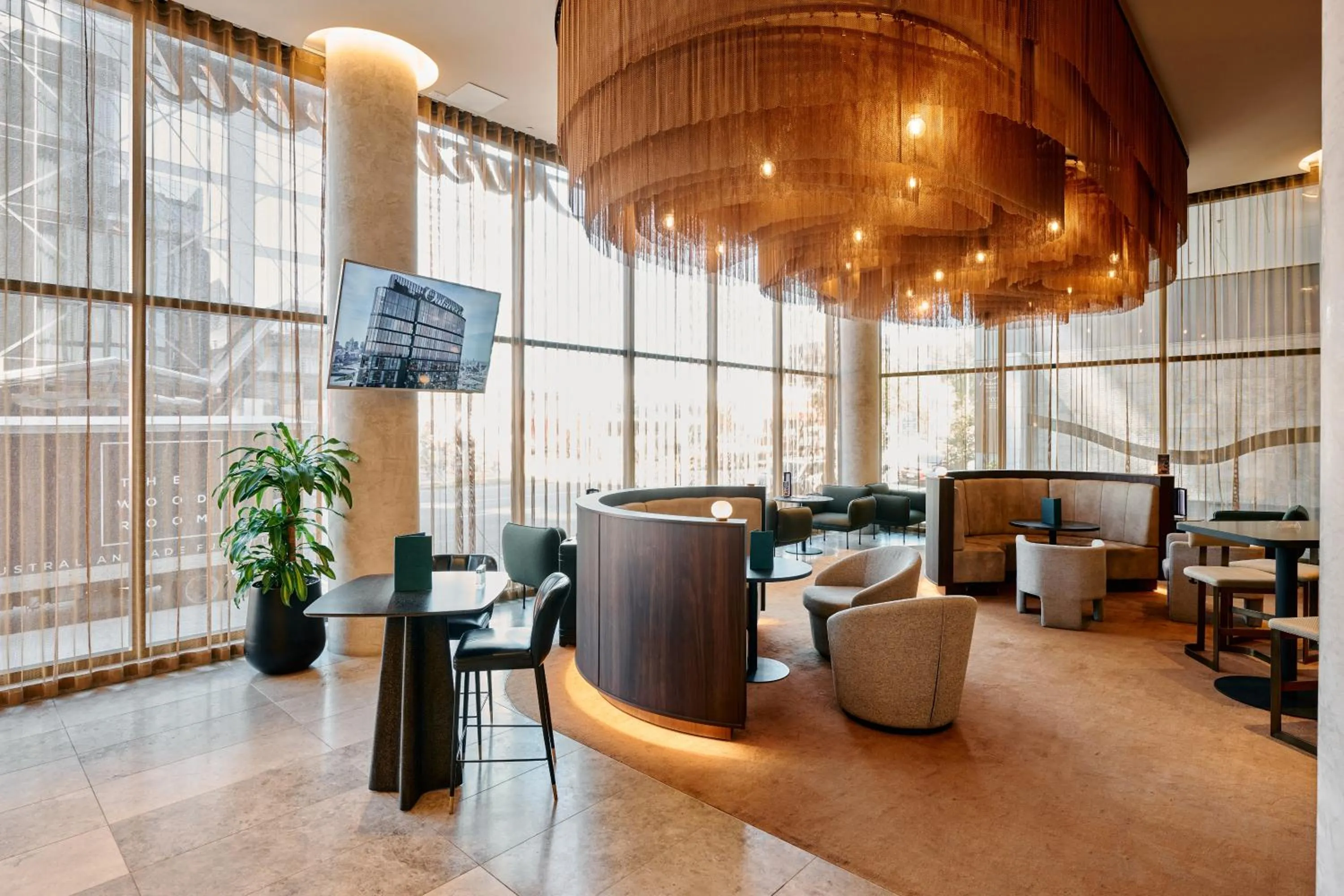 Lounge or bar in Oakwood Premier Melbourne