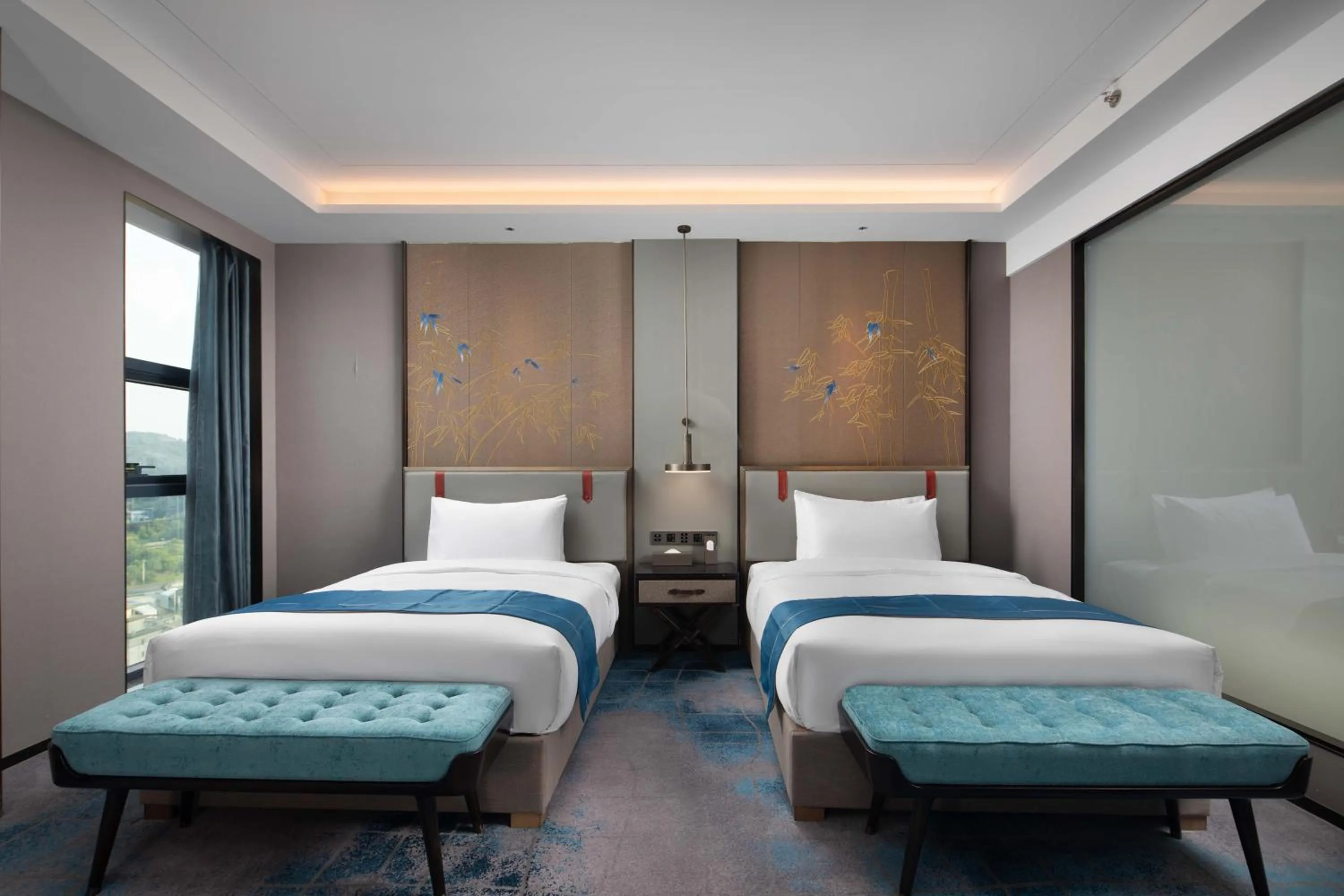 Bed in Wyndham Changzhou Liyang