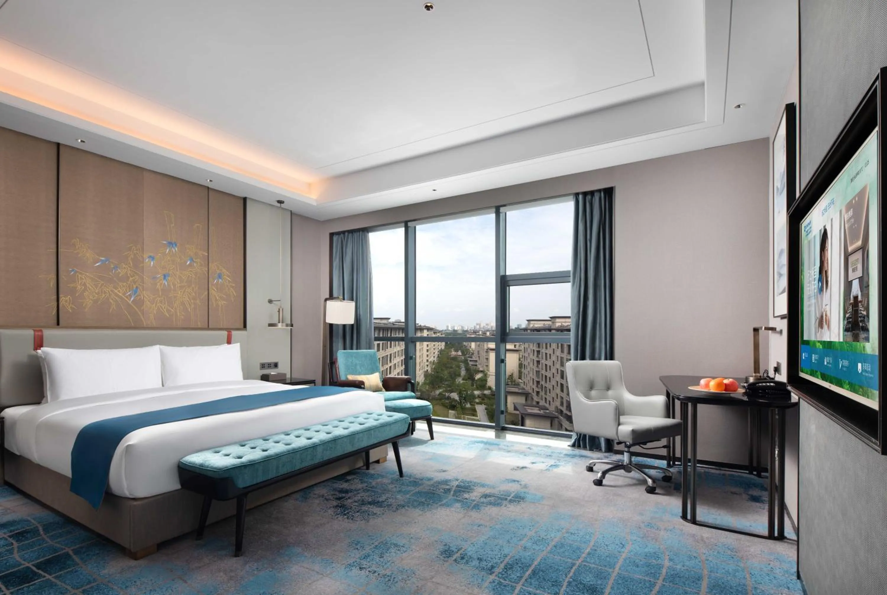 Bed in Wyndham Changzhou Liyang