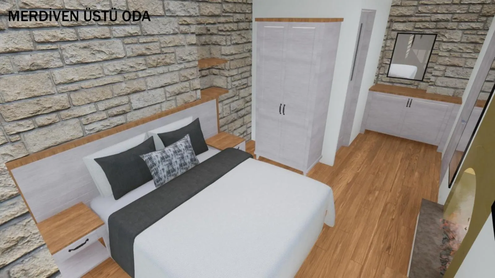 Bedroom, Bed in EFLIN HAUS Historical Place & Monument