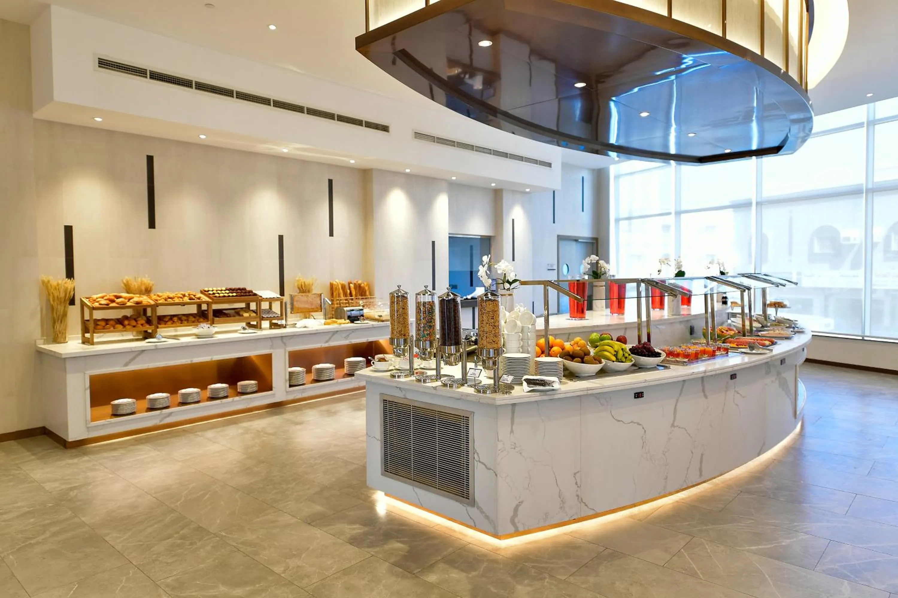 Buffet breakfast in Clarion Hotel Jeddah Airport