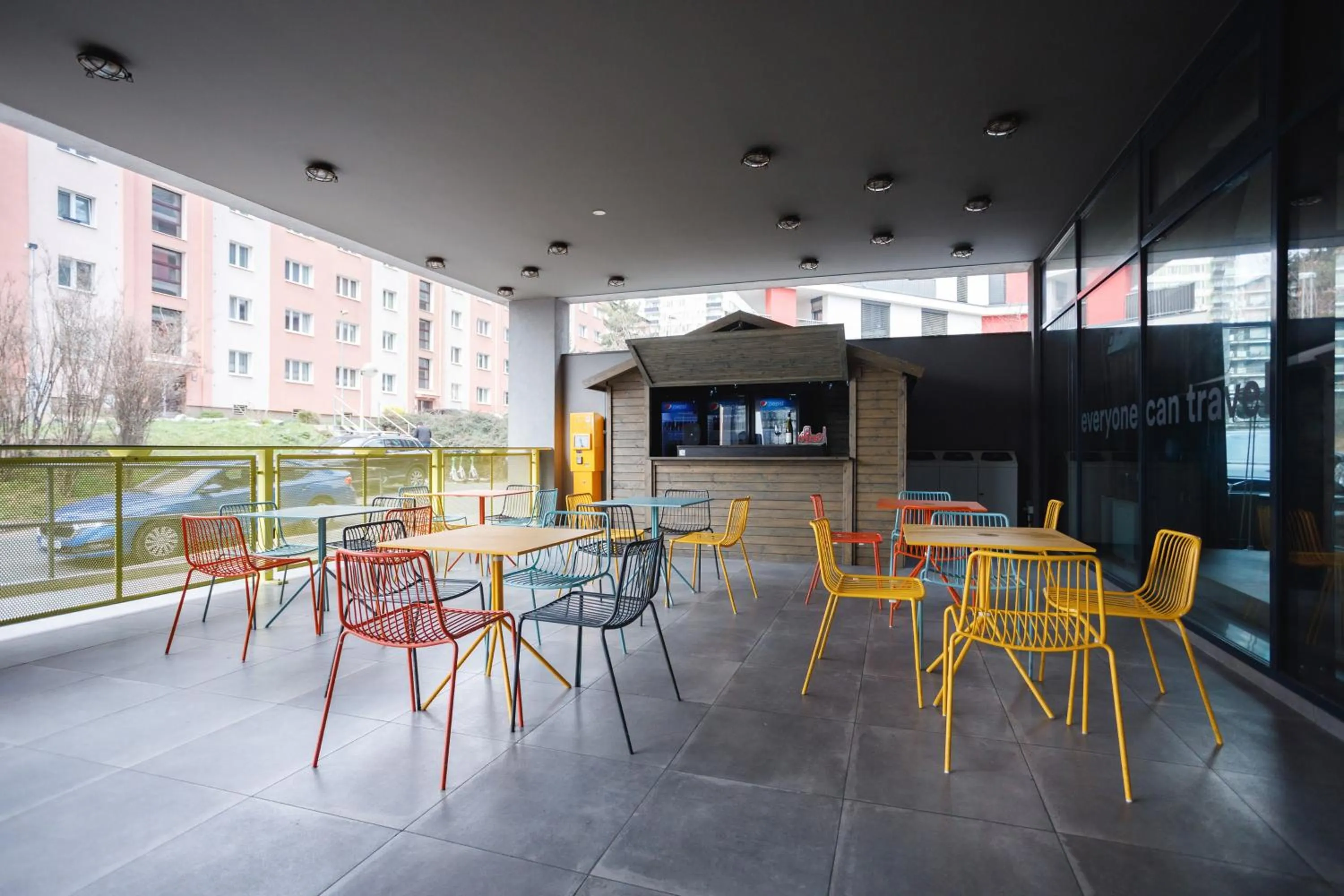 Balcony/Terrace in a&o Prague Rhea