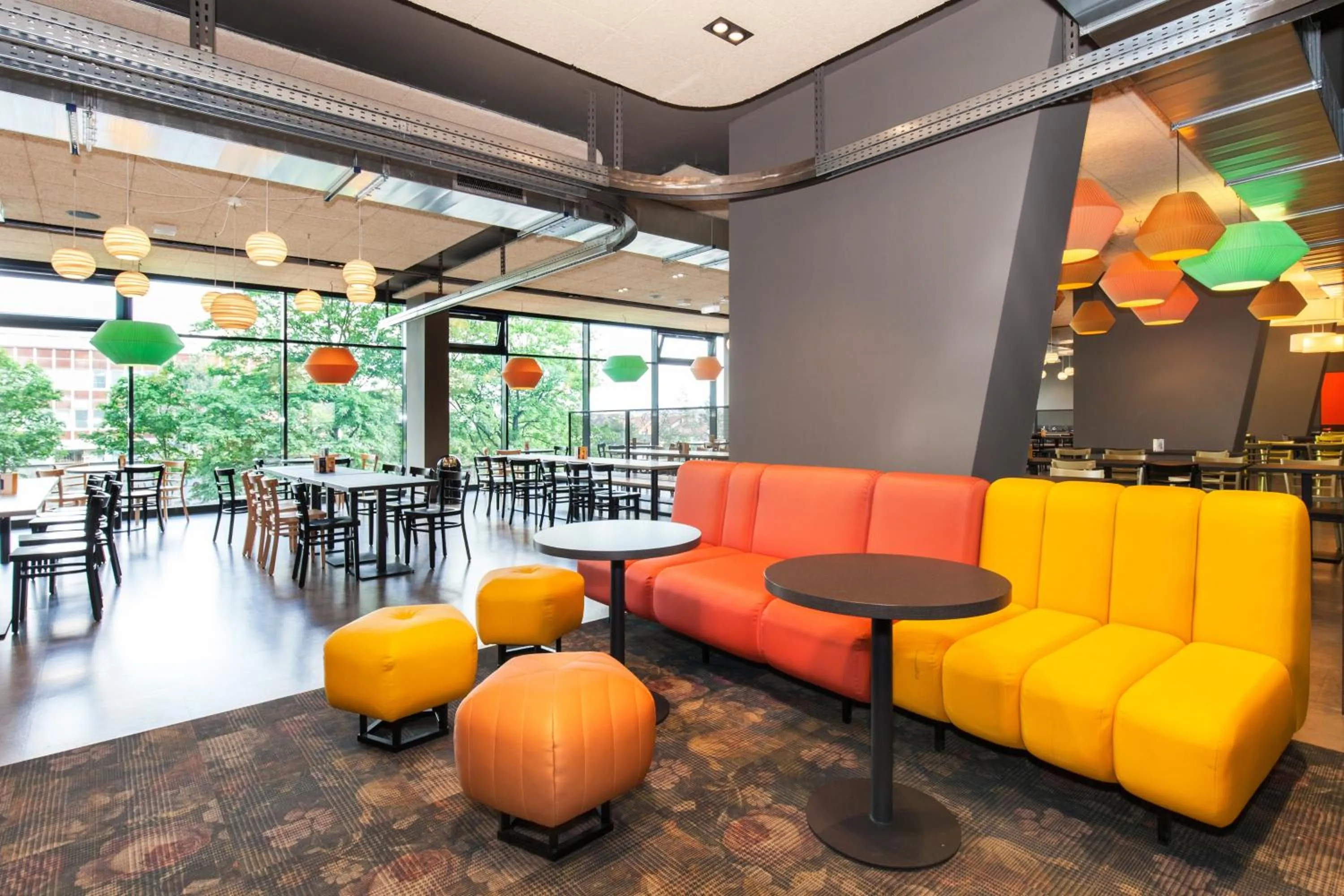 Lobby or reception in a&o Prague Rhea