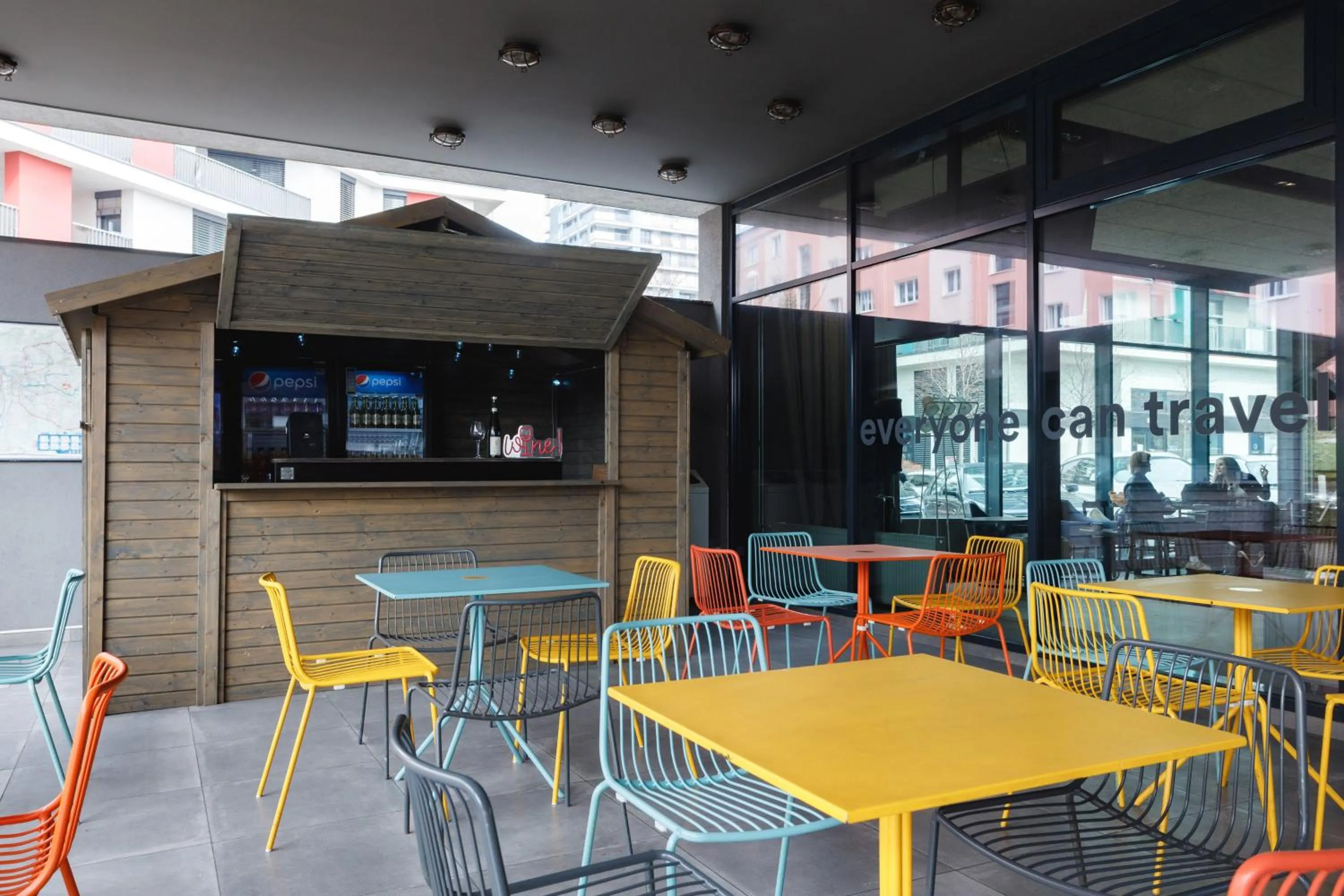 Balcony/Terrace in a&o Prague Rhea