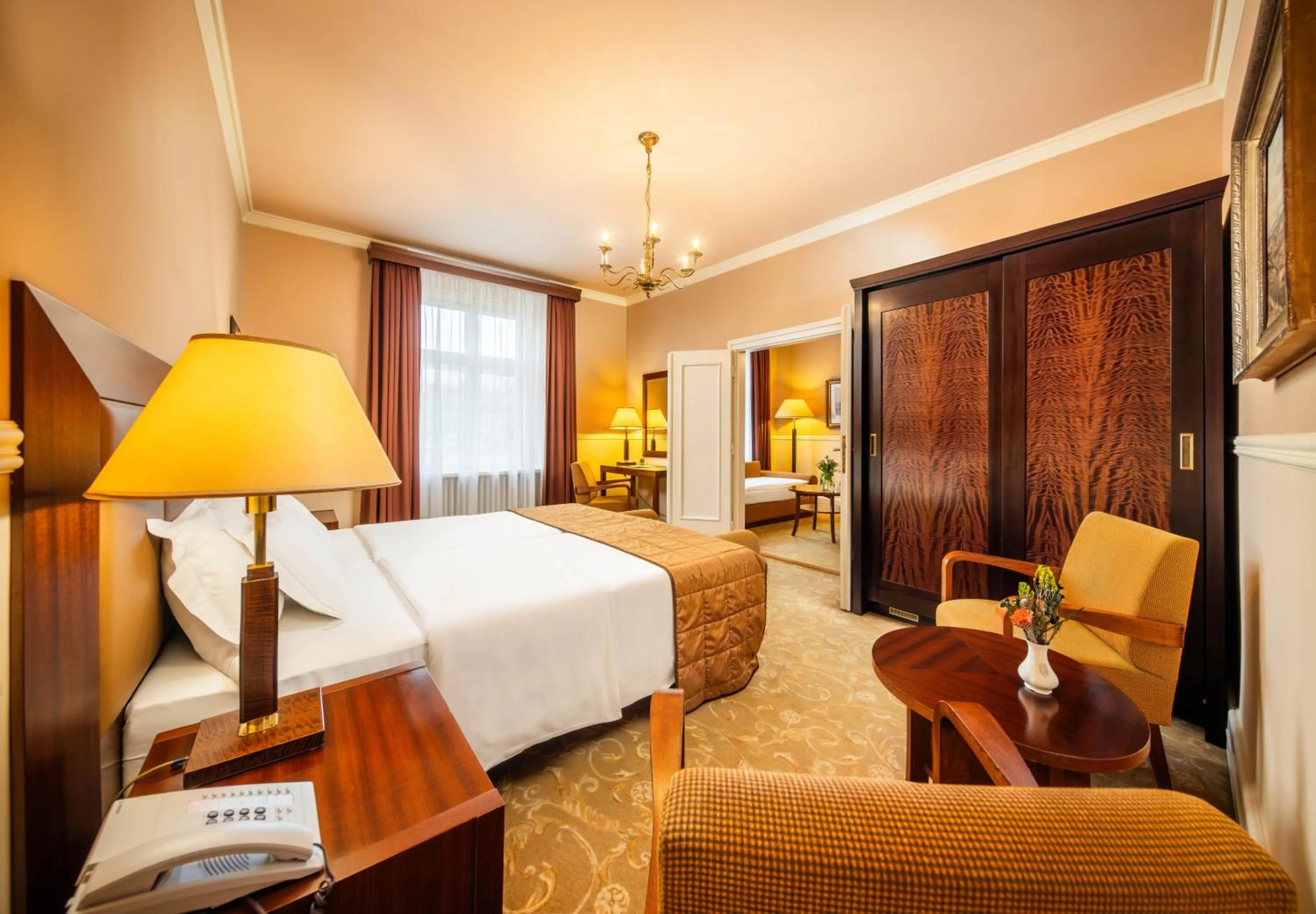 Bed in Esplanade Hotel Prague