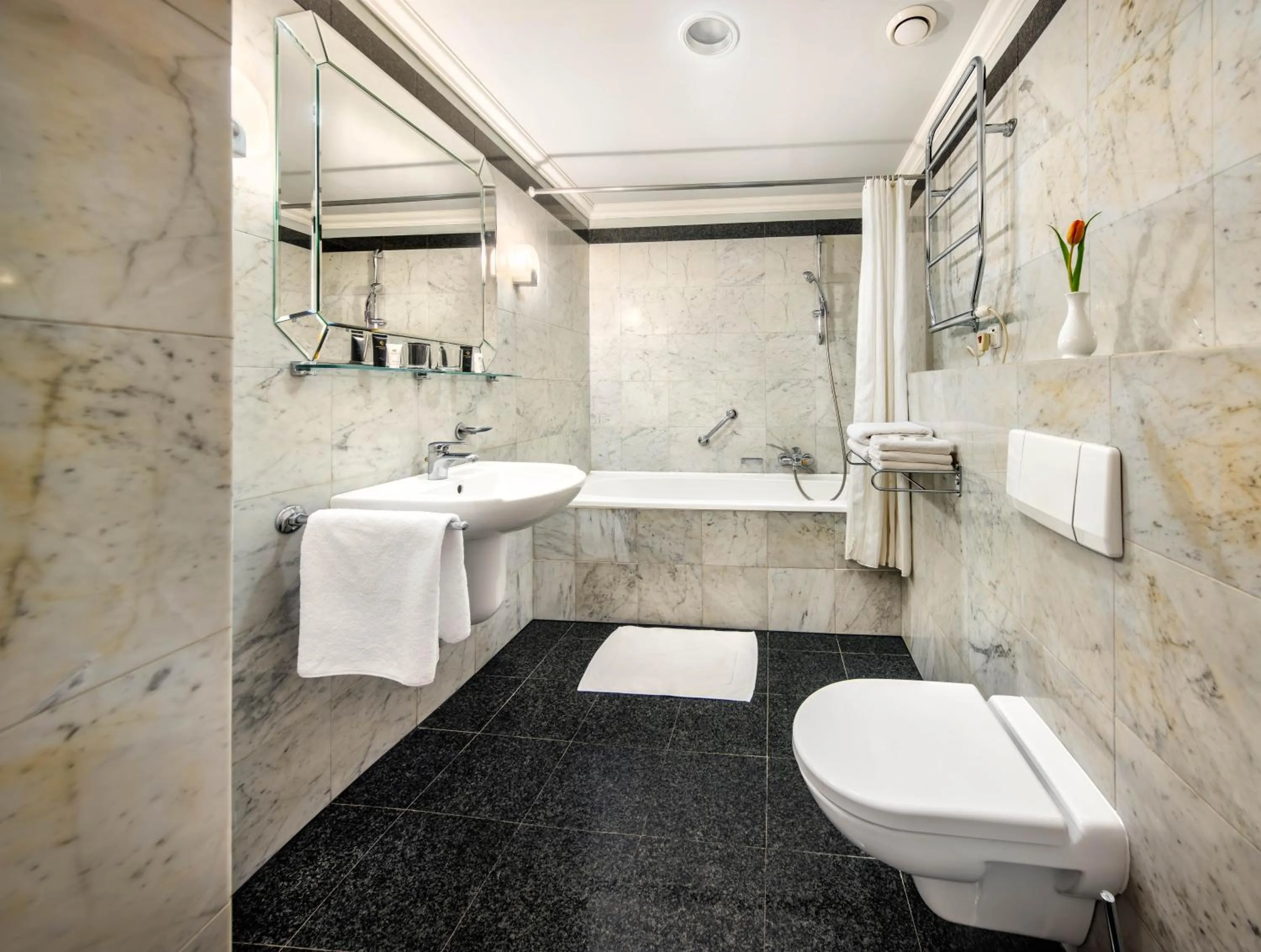 Bathroom in Esplanade Hotel Prague