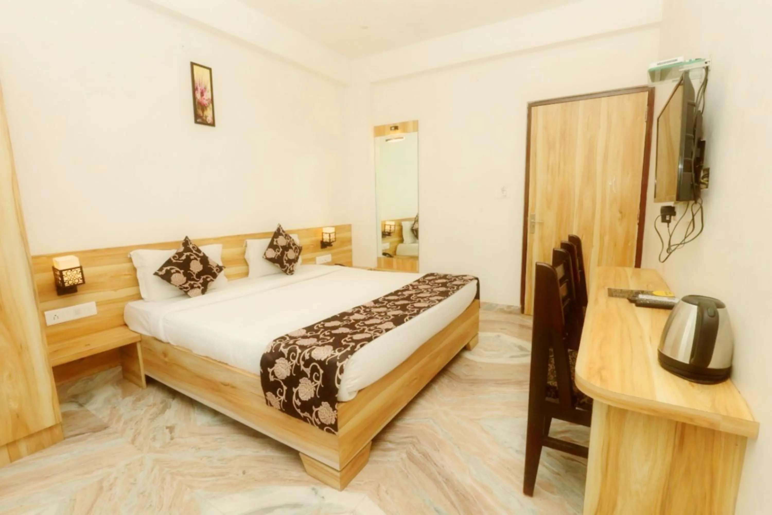 Bed in HOTEL THE CELEBRATION BY AMOD Best Hotel & Rooftop