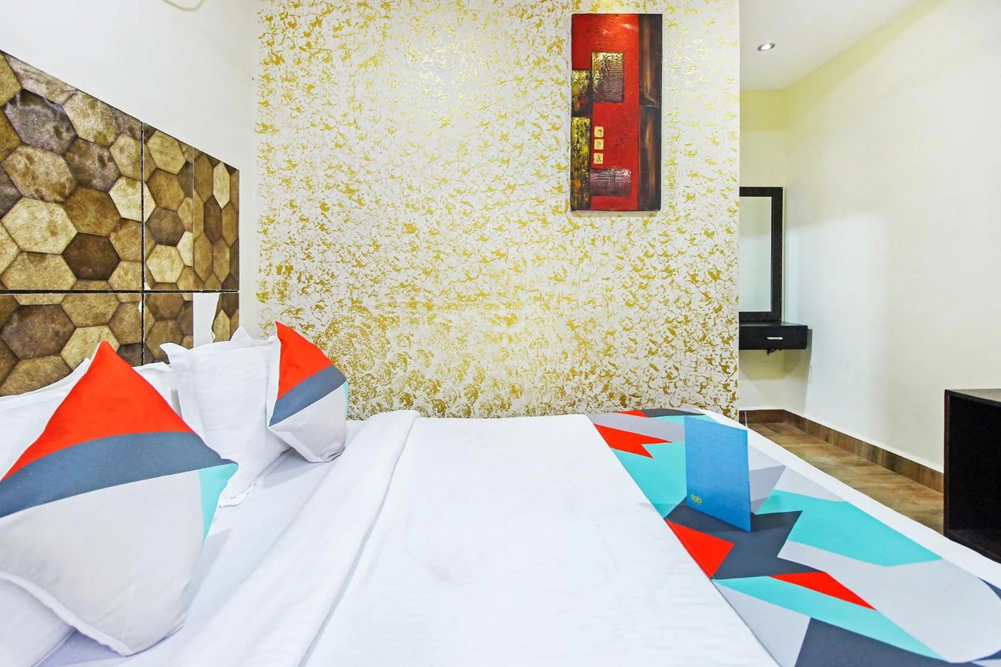 Bed in FabHotel Golden Nest Deluxe - Nr Calangute Beach