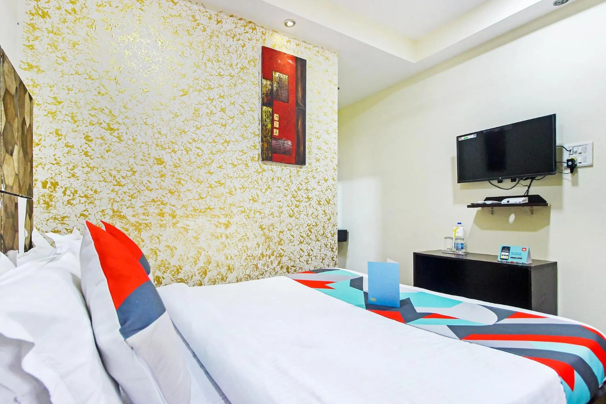 Bedroom, Bed in FabHotel Golden Nest Deluxe - Nr Calangute Beach