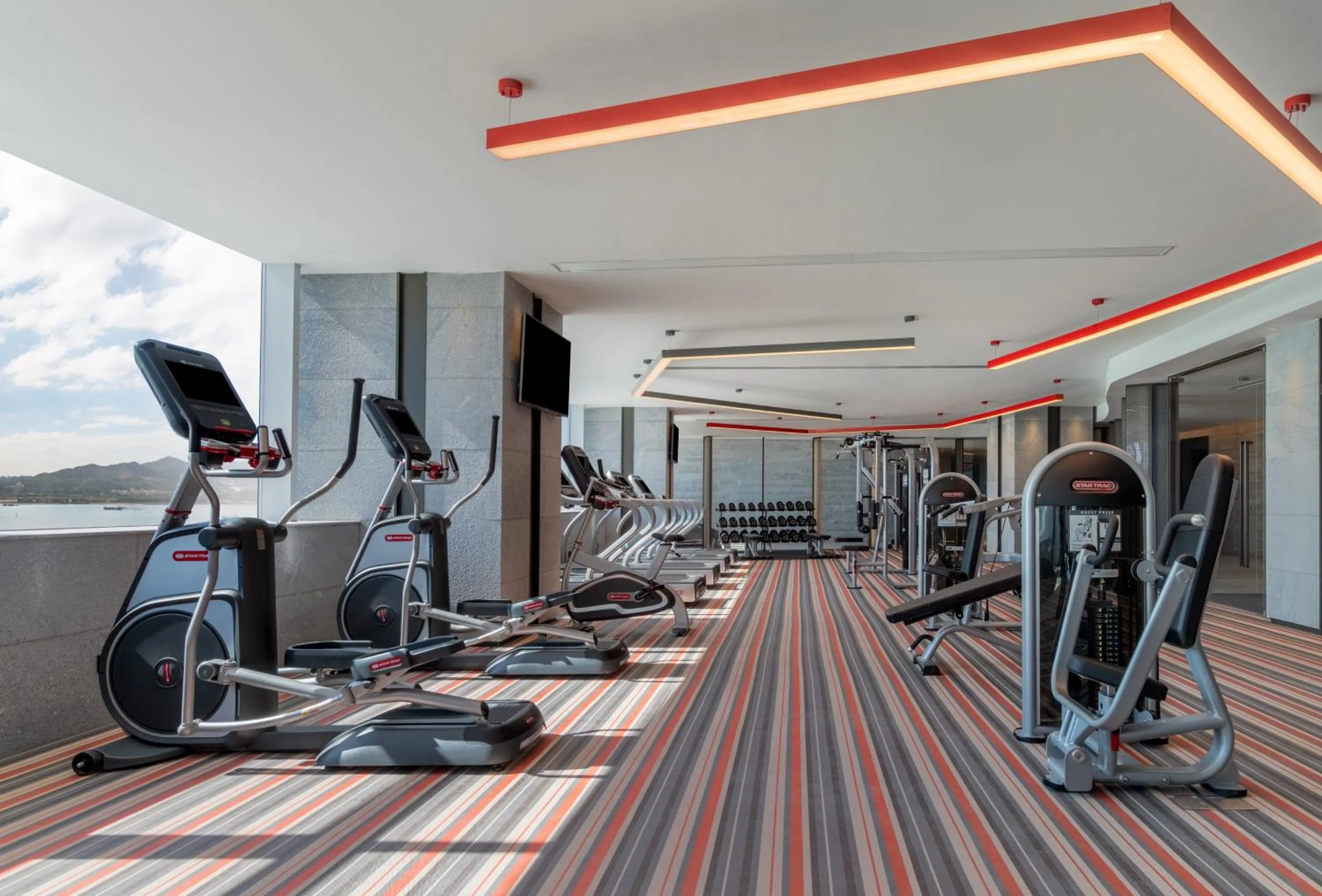 Fitness centre/facilities in Crowne Plaza Xiamen Jimei Seaview by IHG-Free Mini Bar