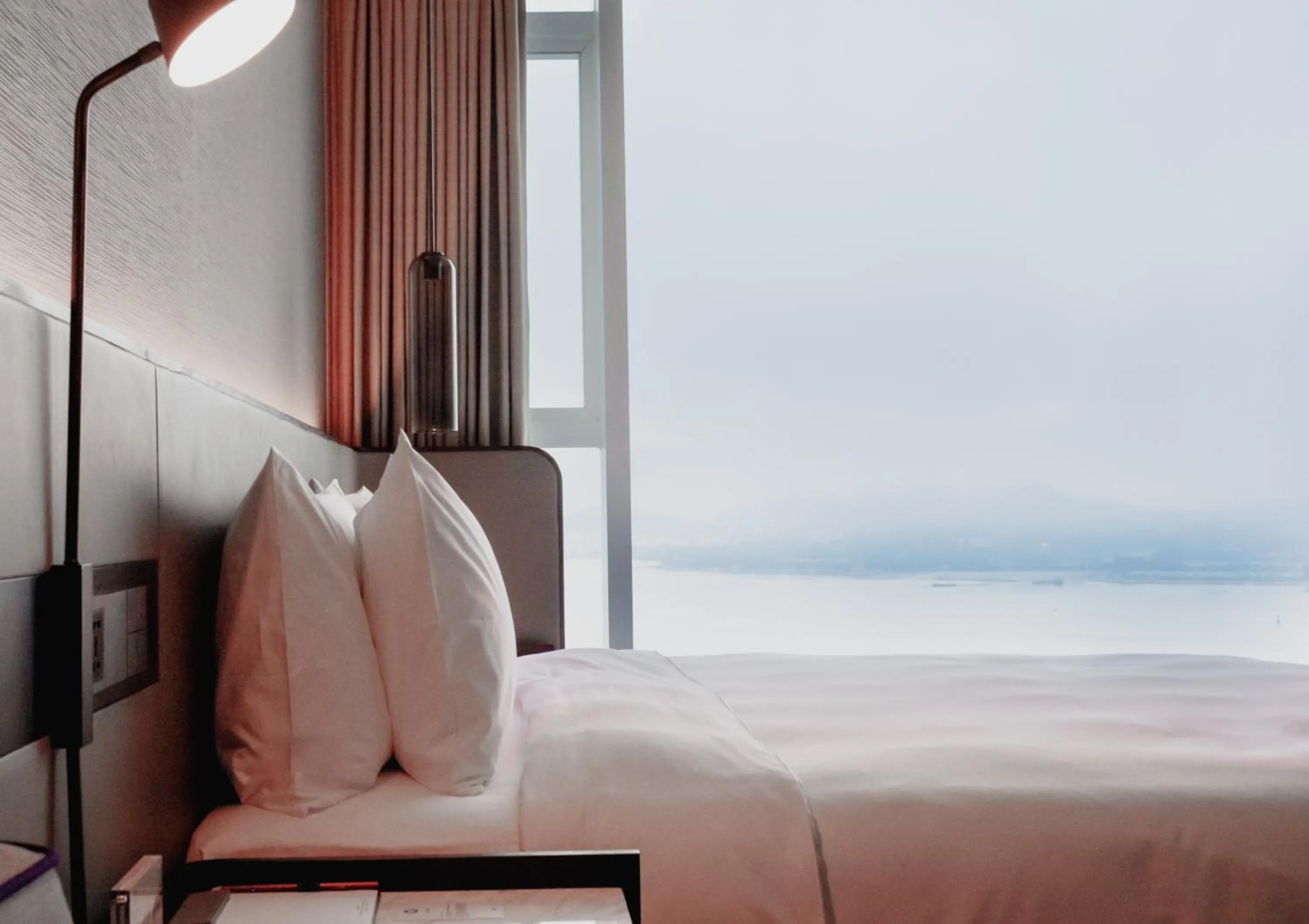 Decorative detail, Bed in Crowne Plaza Xiamen Jimei Seaview by IHG-Free Mini Bar