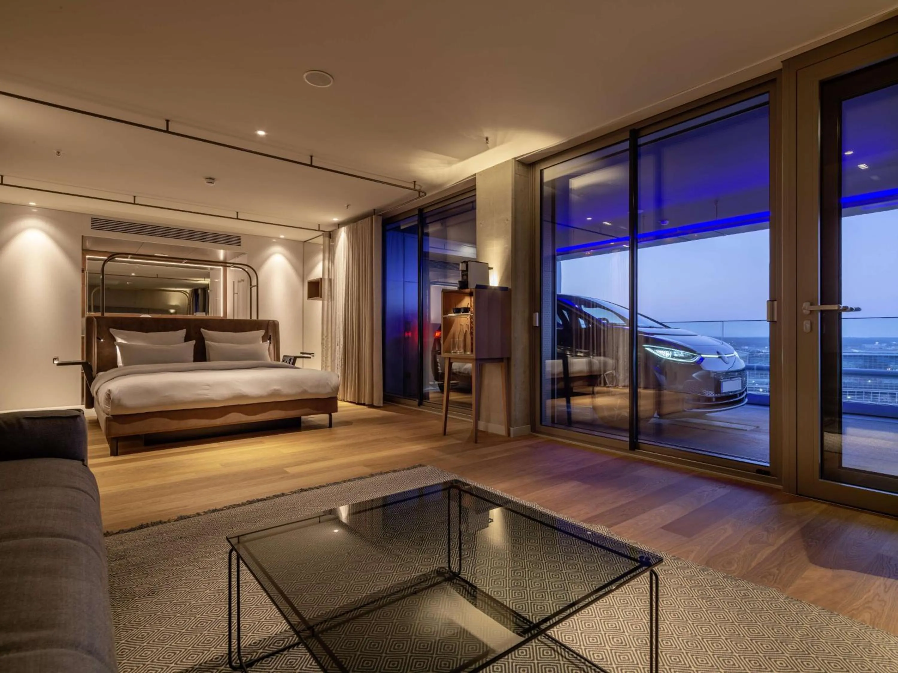 Bedroom, Bed in b'mine Hotel Frankfurt Airport