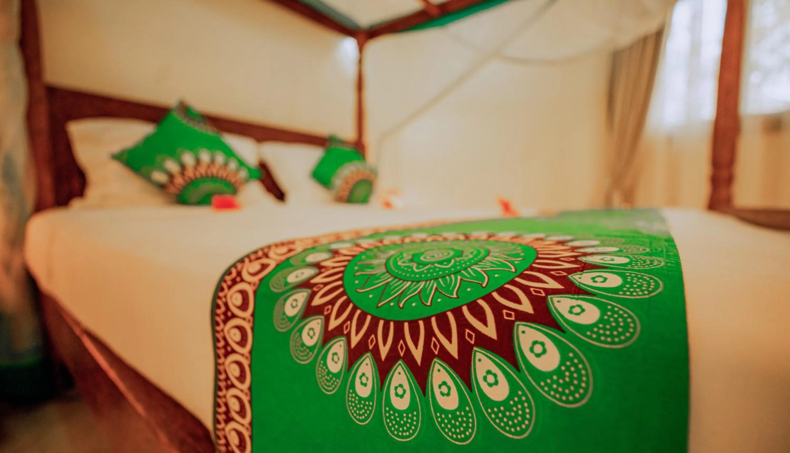 Bed in Sansi Kae Beach Resort