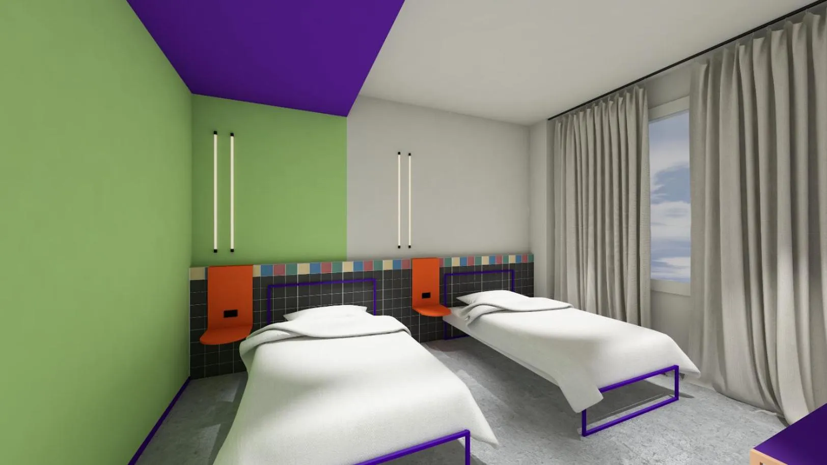 Bedroom, Bed in The Match Hotel