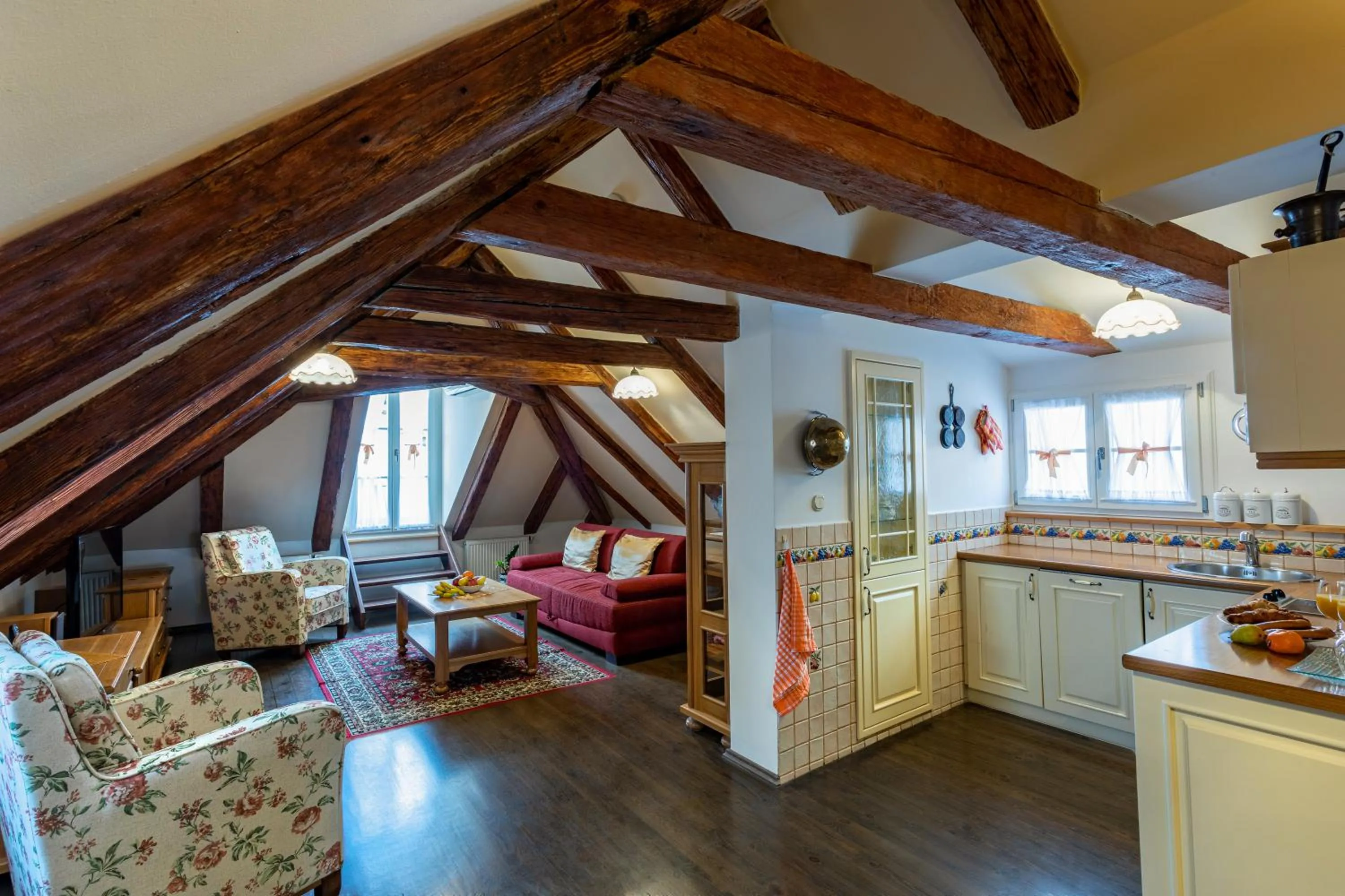 Kitchen or kitchenette in Hotel Residence U Černého Orla